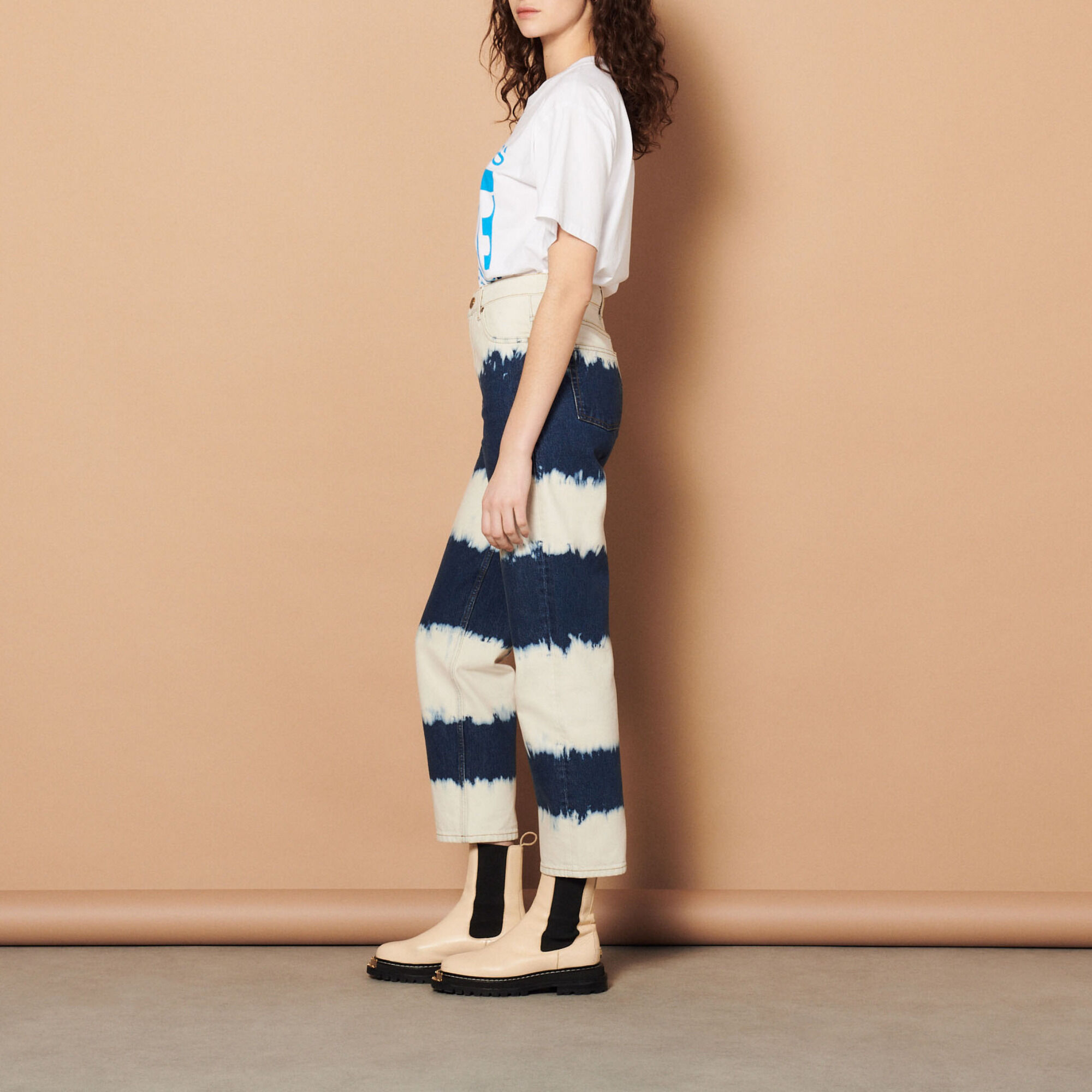 Jean tie and dye femme online