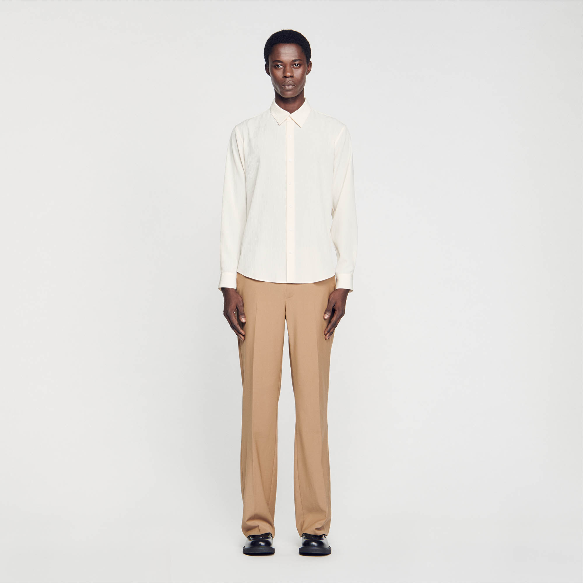 Pleated loose fit shirt Loose fitting shirts Sandro paris