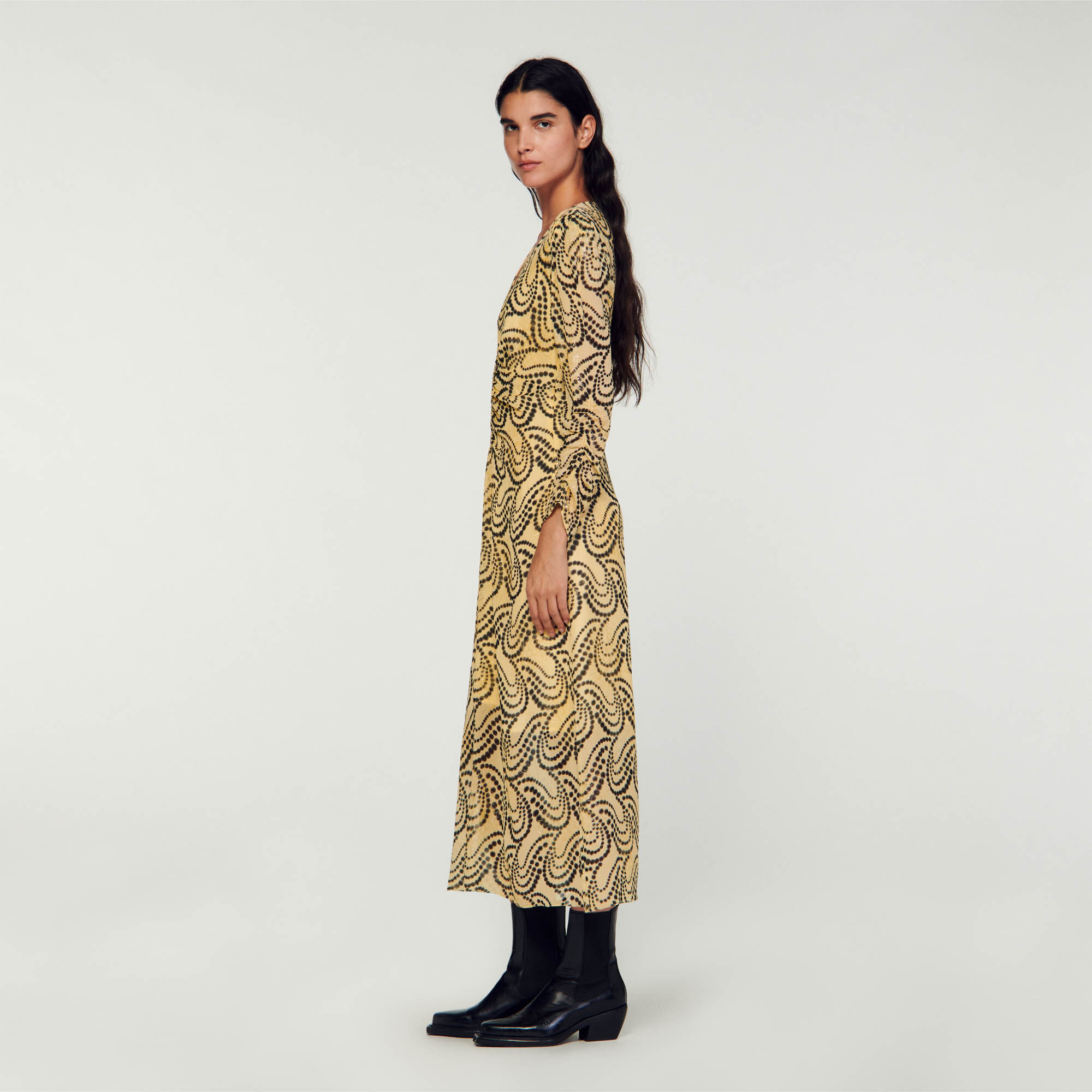 Paisley print dress zara sales