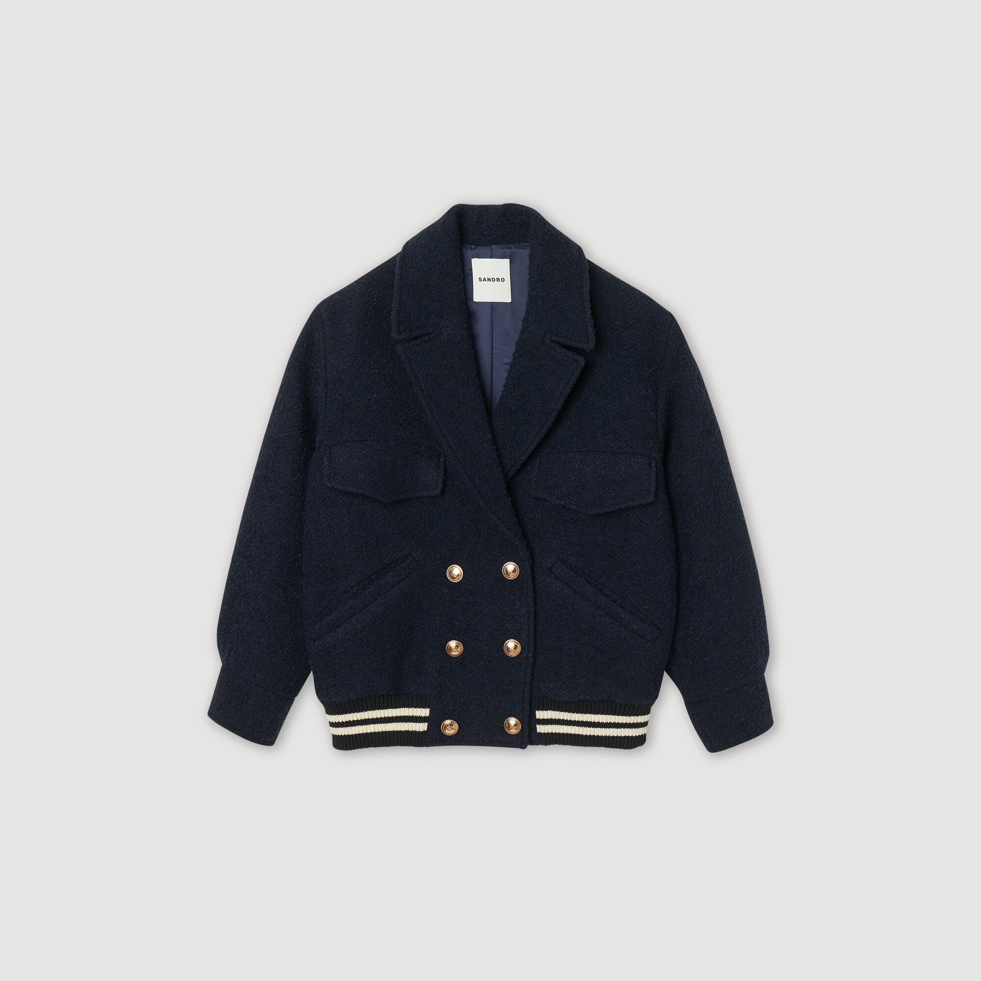 Sandro tweed jacket on sale