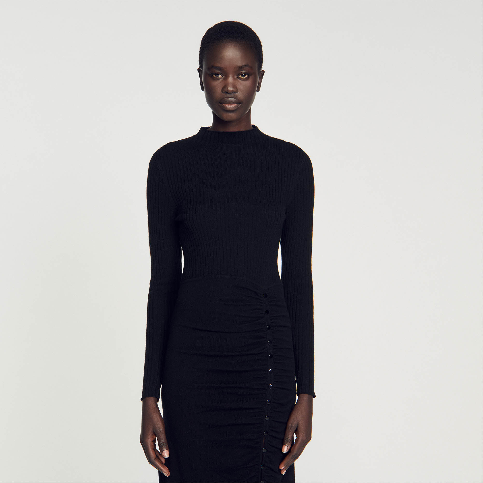 Long ribbed knit dress store