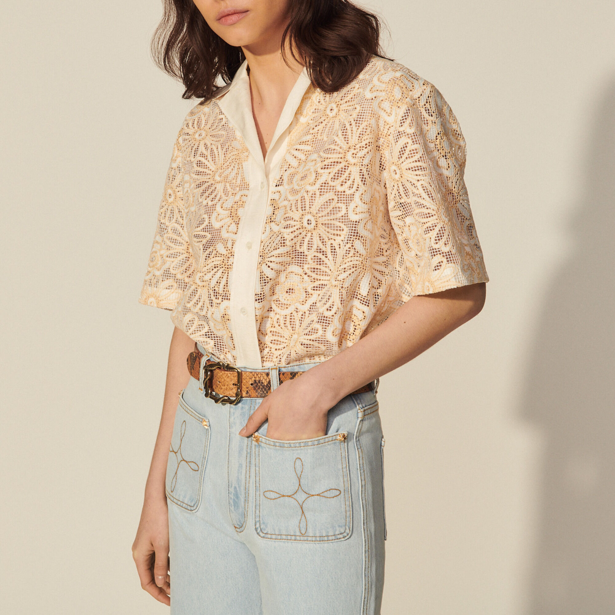Daisy lace blouse clearance
