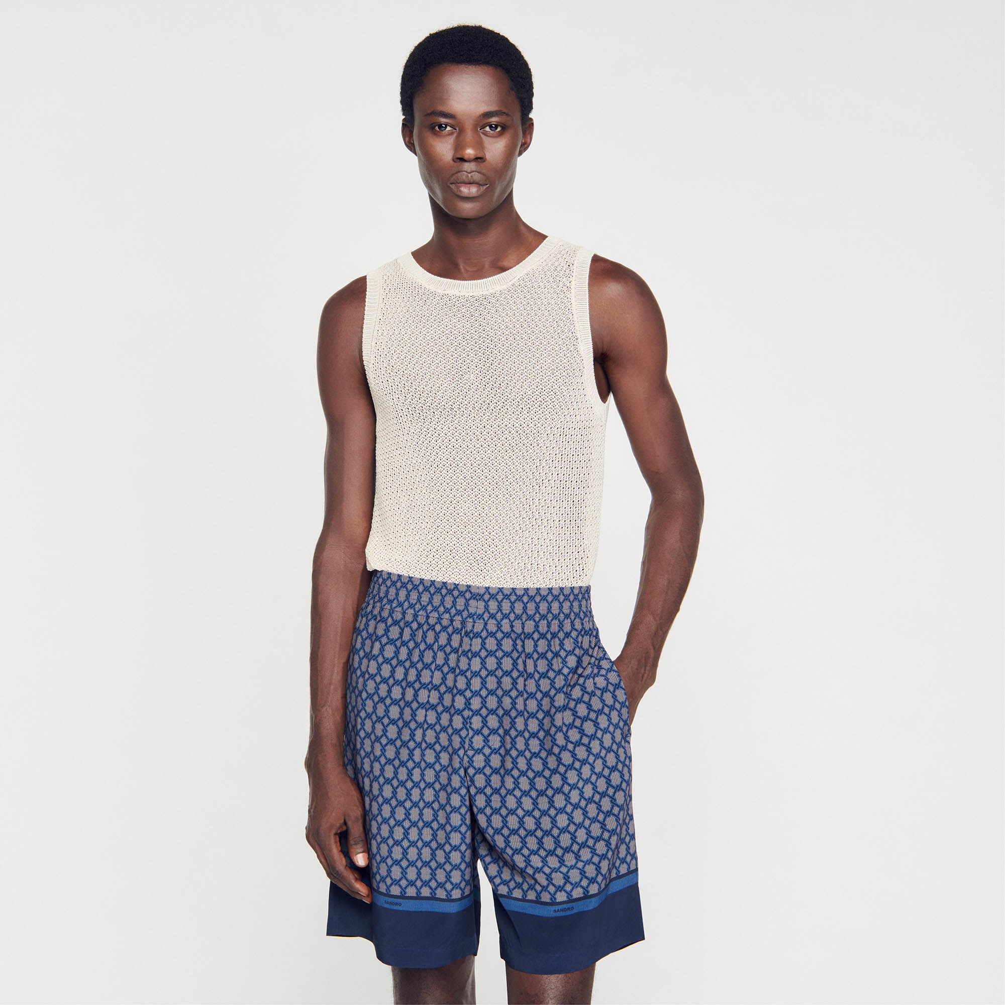 Bermuda imprim Pants Shorts Sandro paris