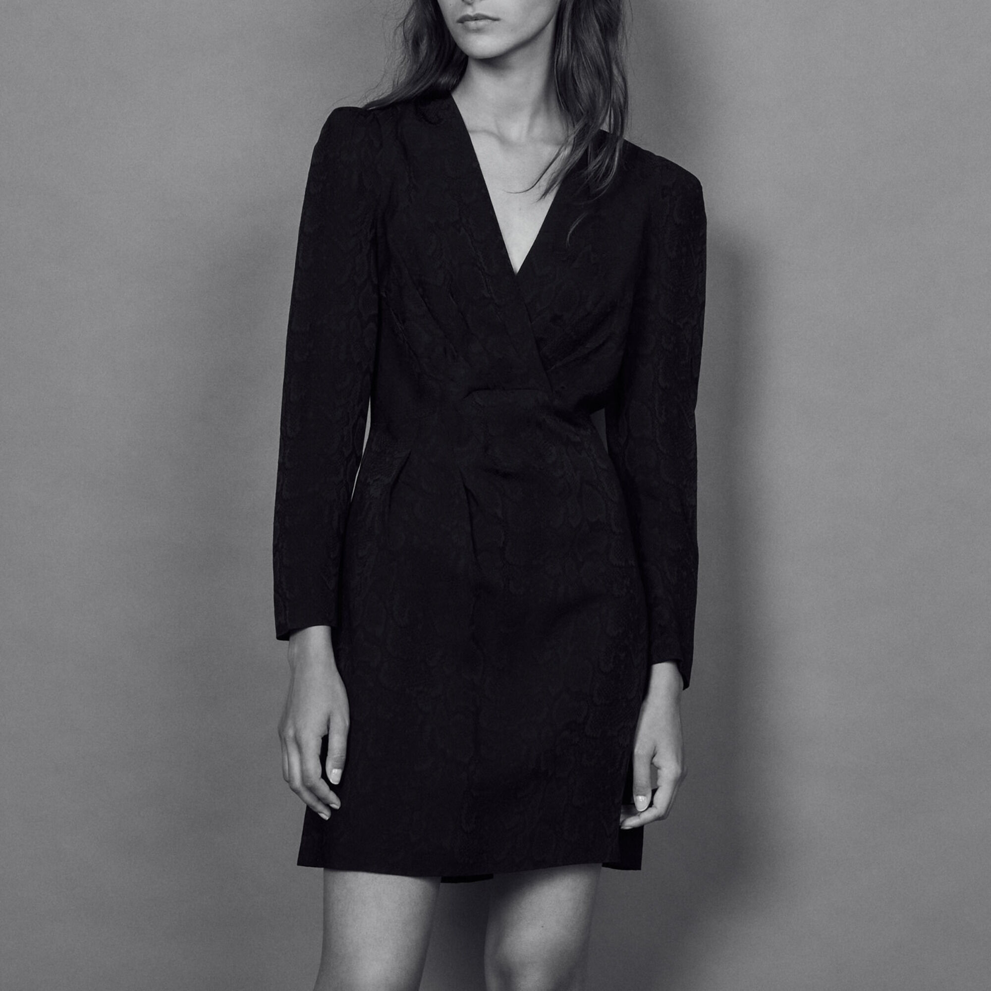 sandro black dress