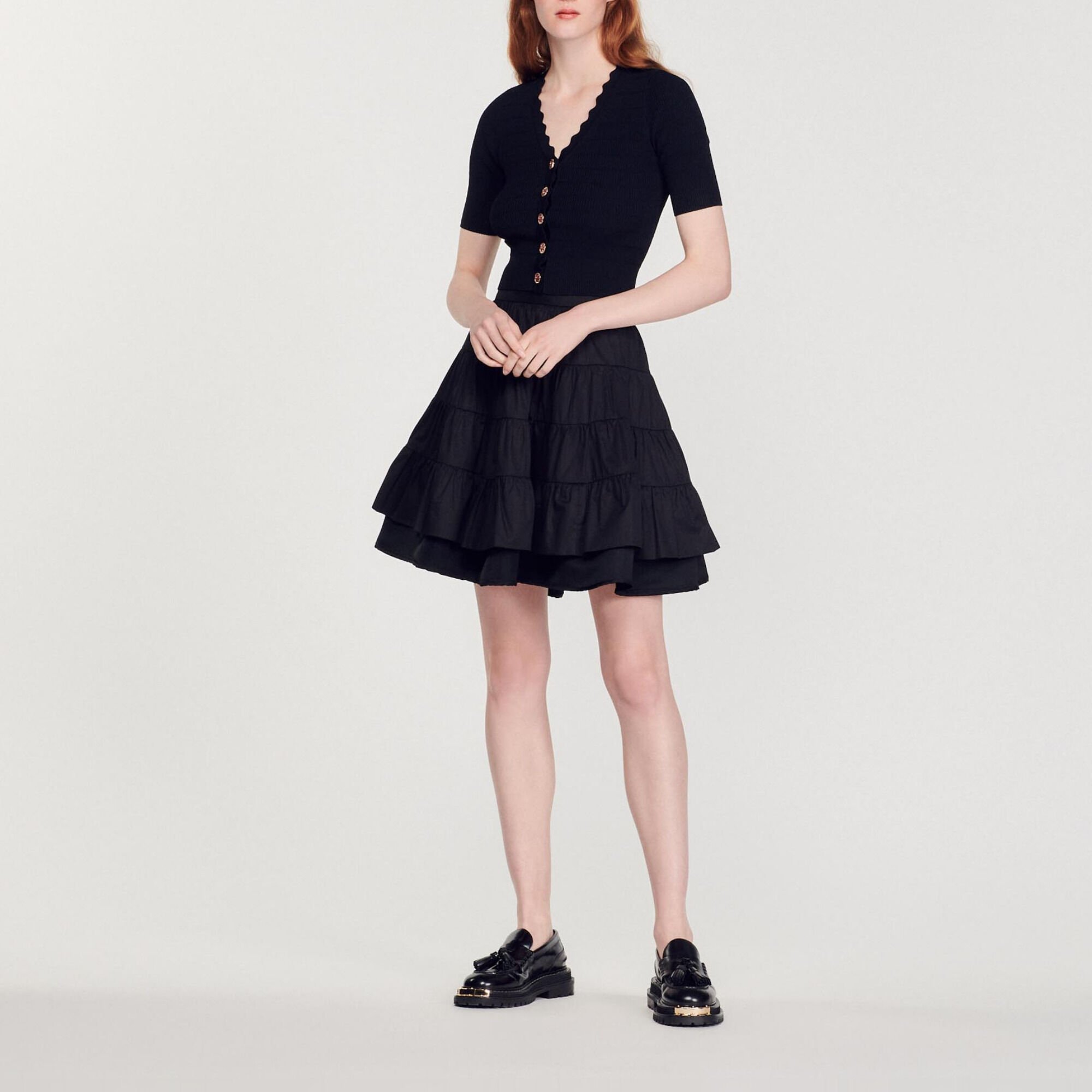 sandro cropped cardigan