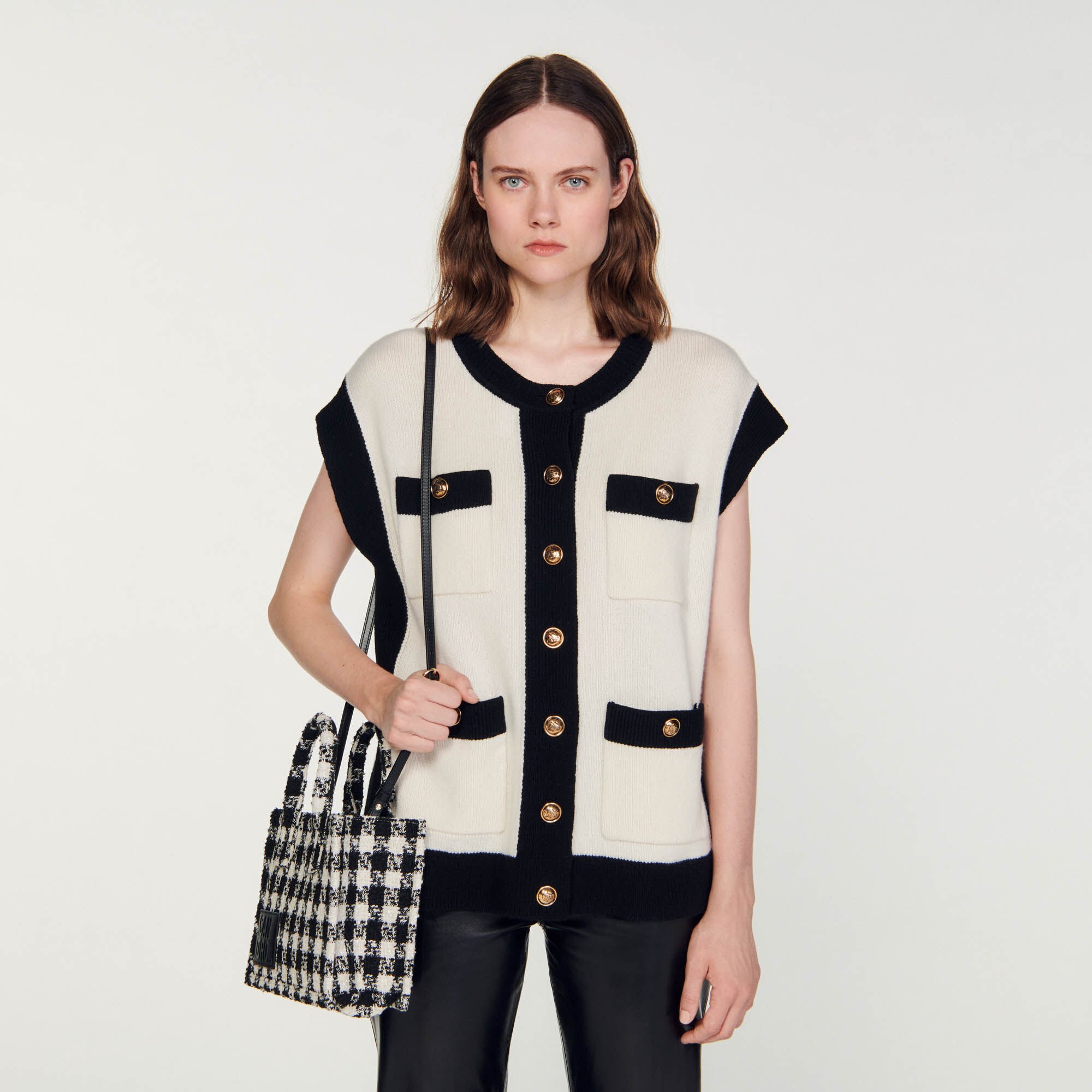 Sandro tweed bag shop