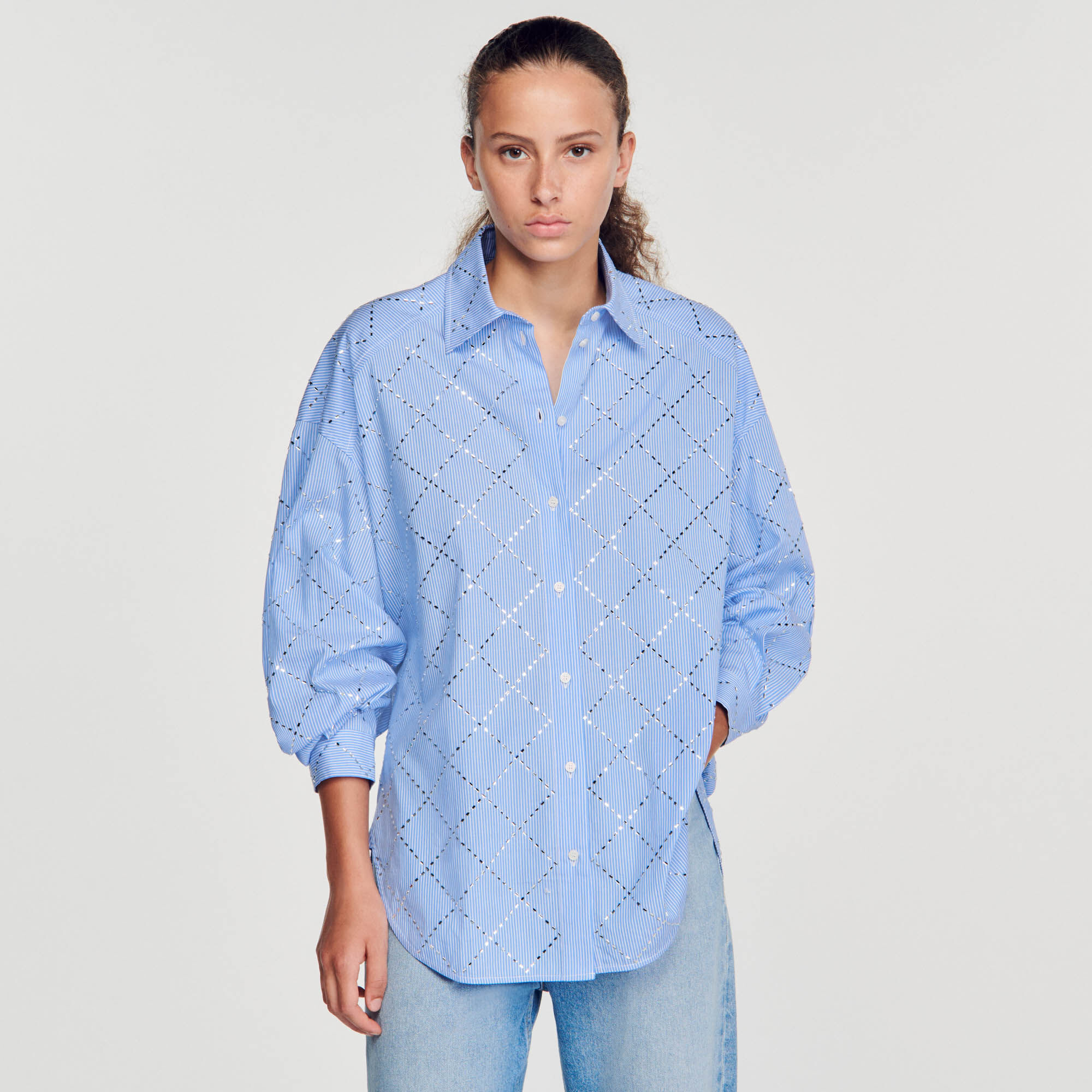 Chemise strass discount