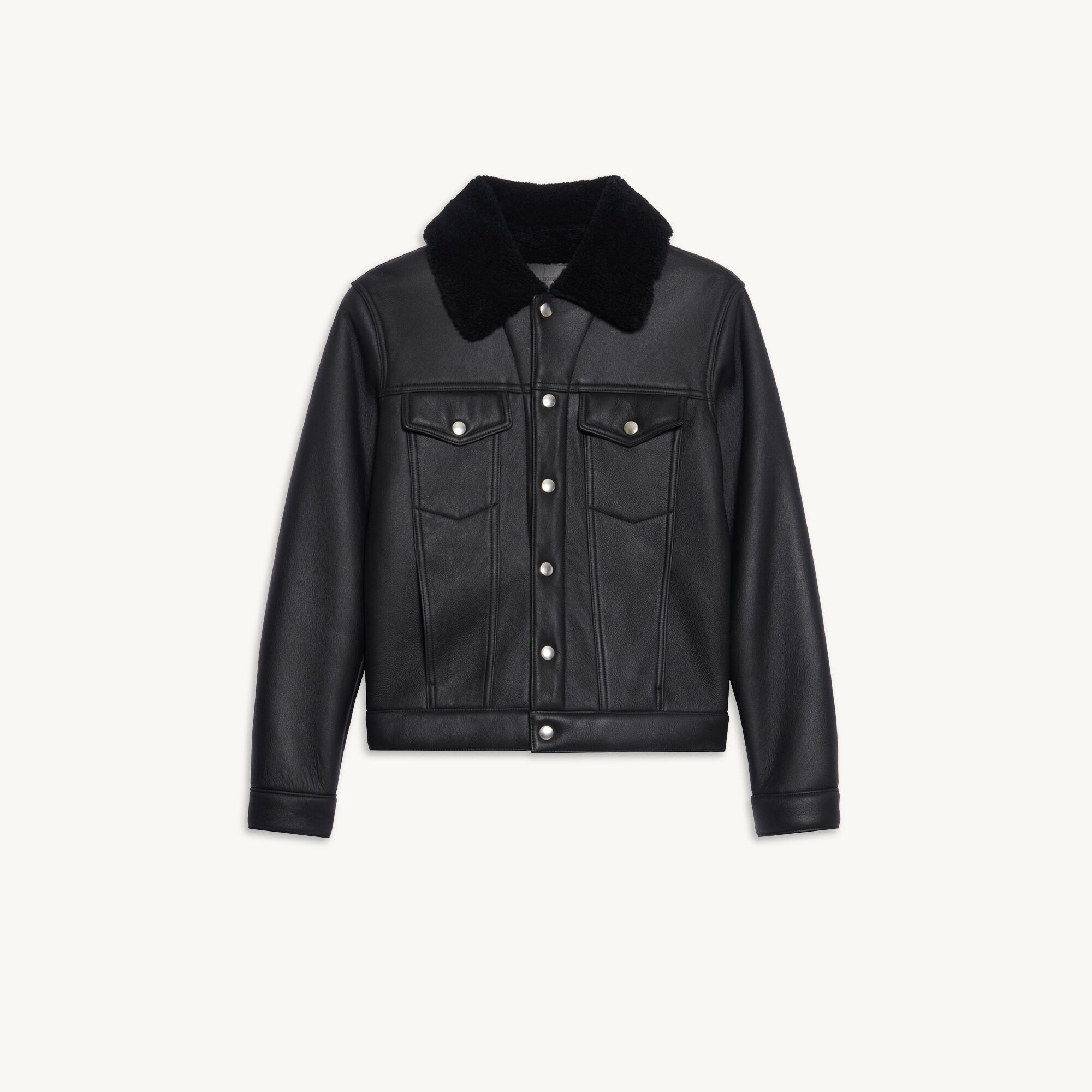 Shearling jacket HAnciennesCollections Sandro paris