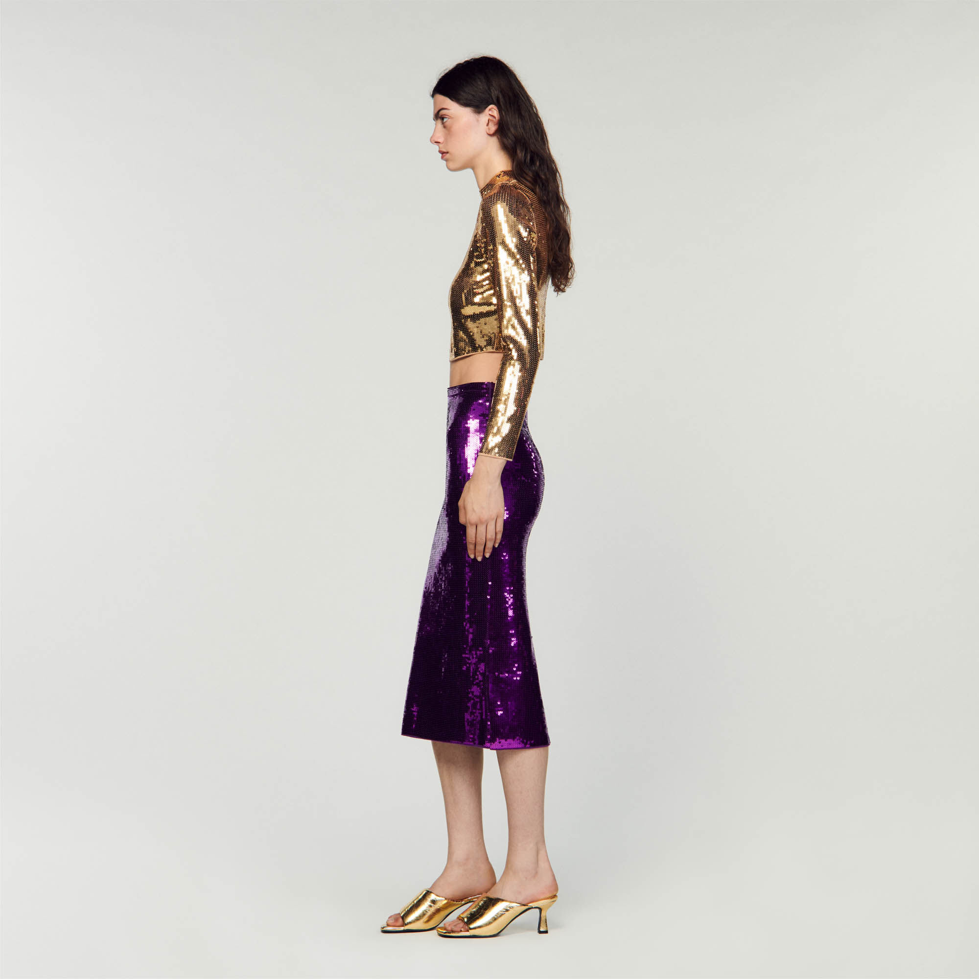 Sequin midi skirt 00 hotsell