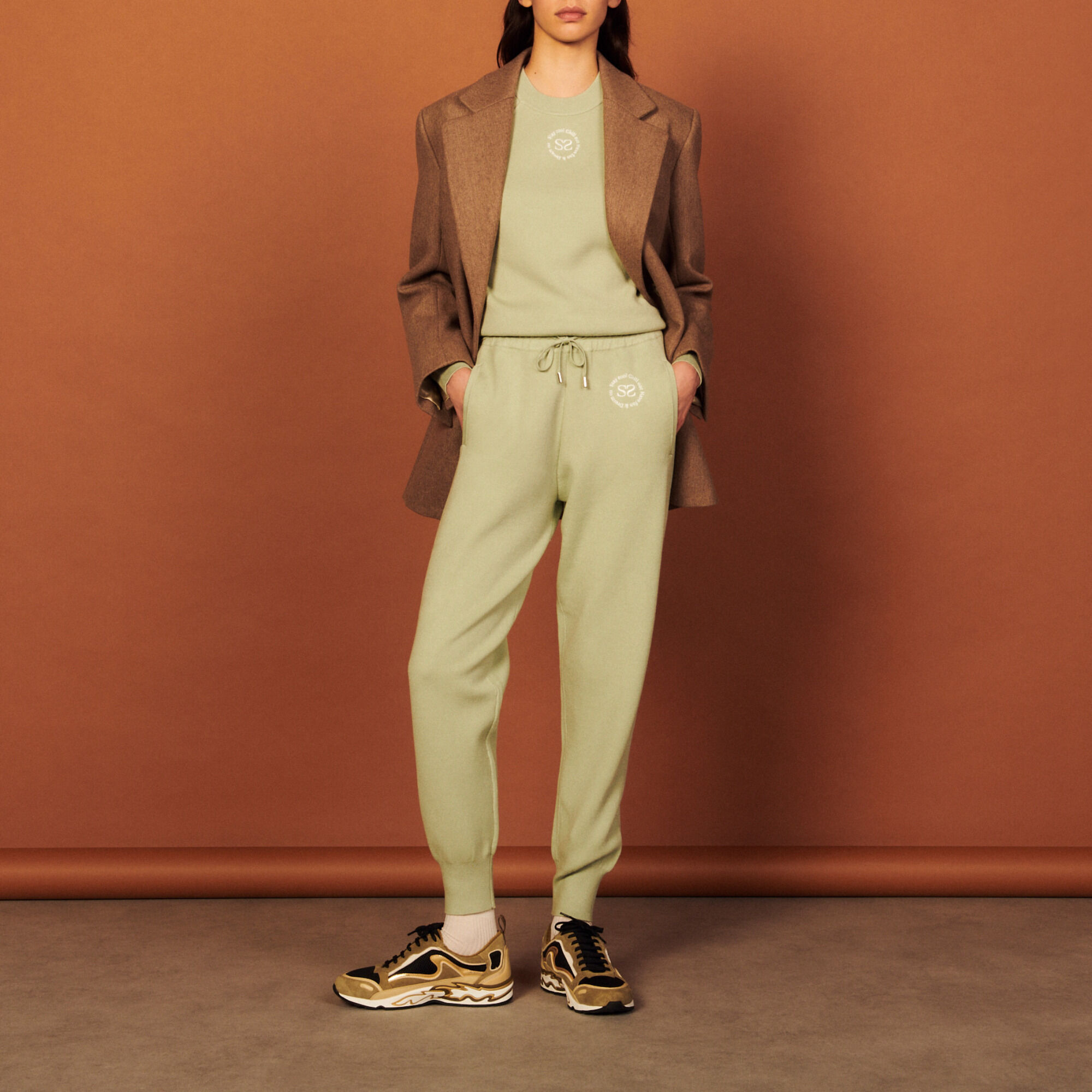 Jogging en maille 2025 femme