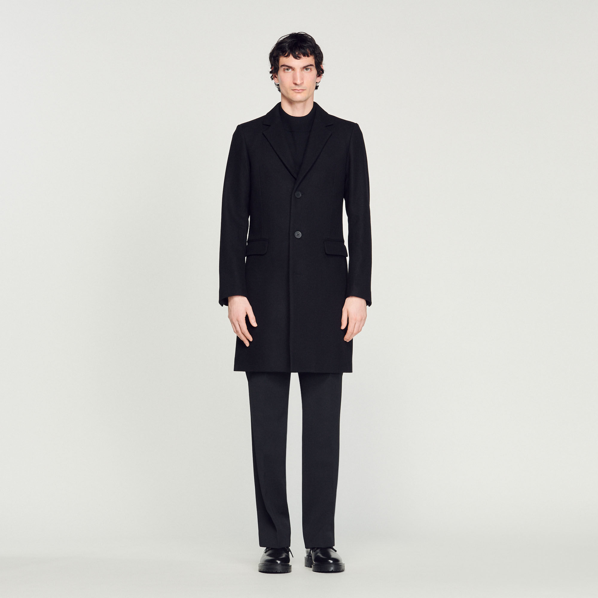 Next black wool sale coat