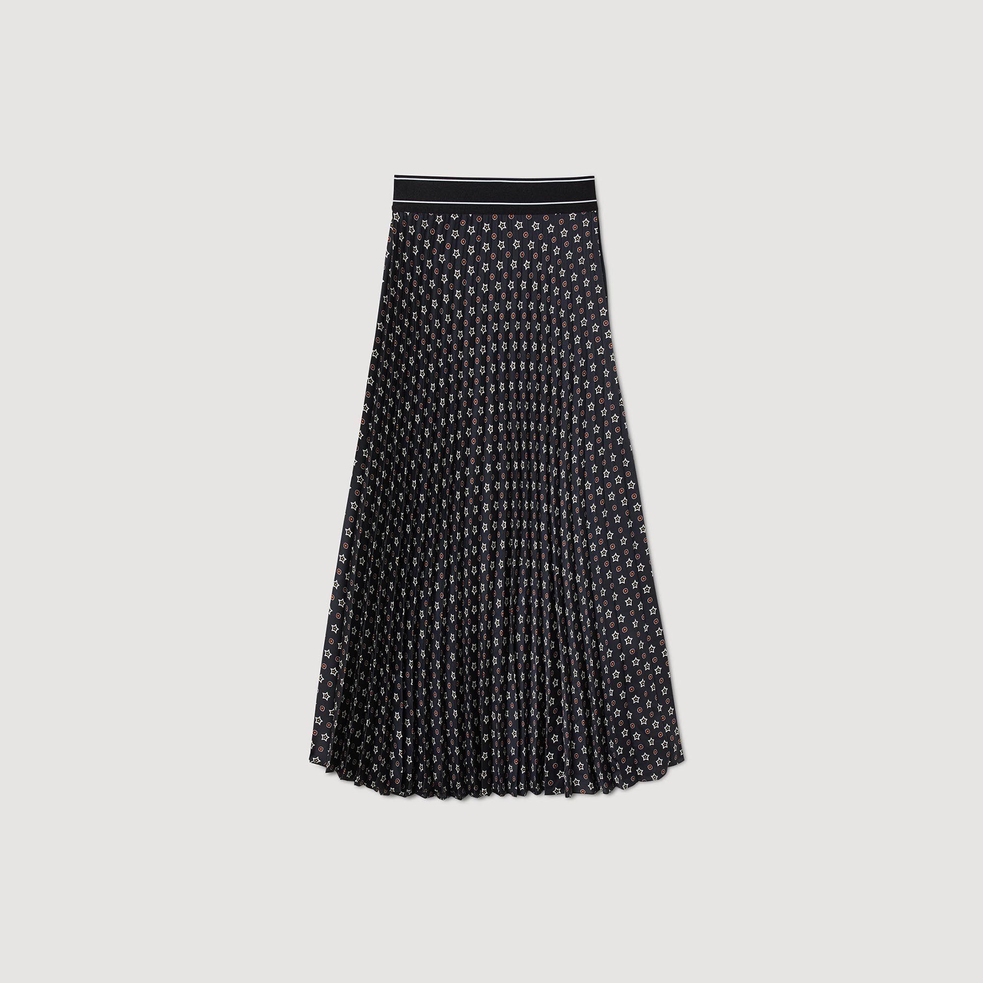 Long pleated skirt