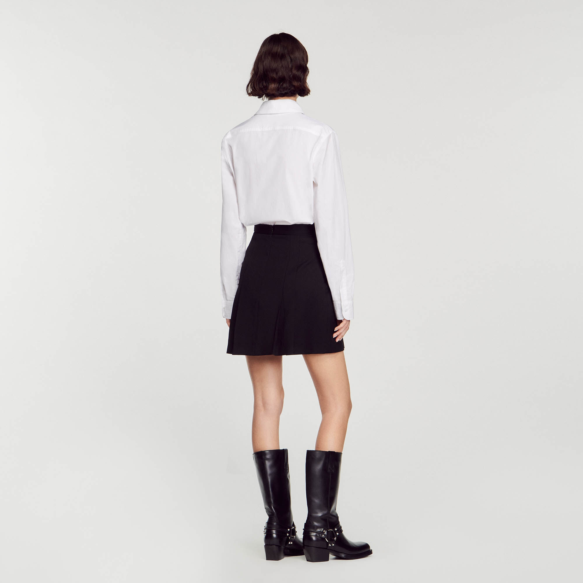 Sandro biker sales boots