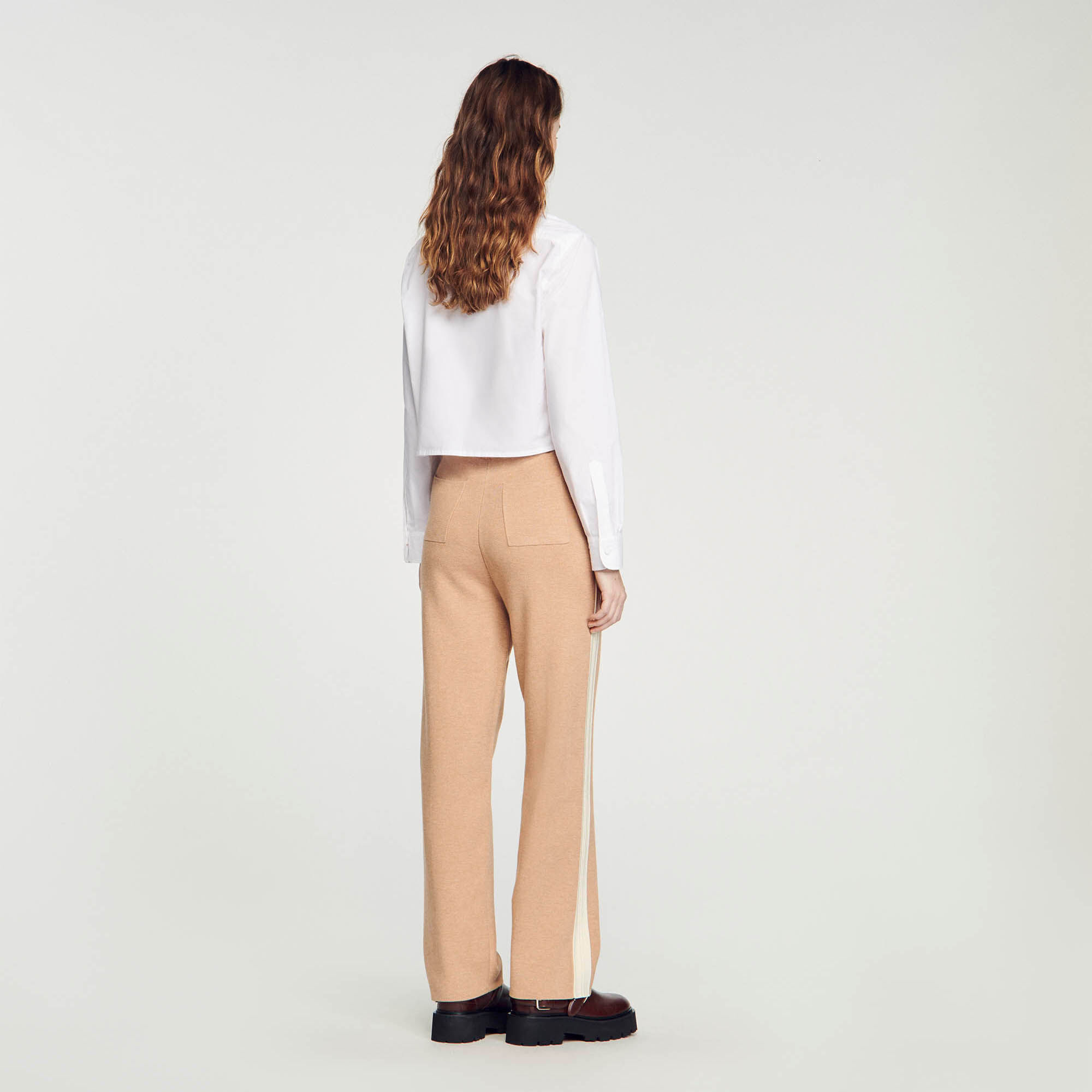 Knit sale jogging trousers