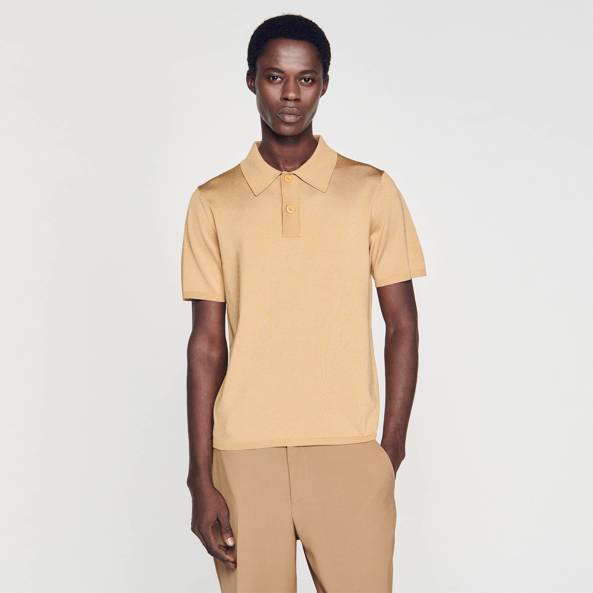 Short sleeve sale knitted polo