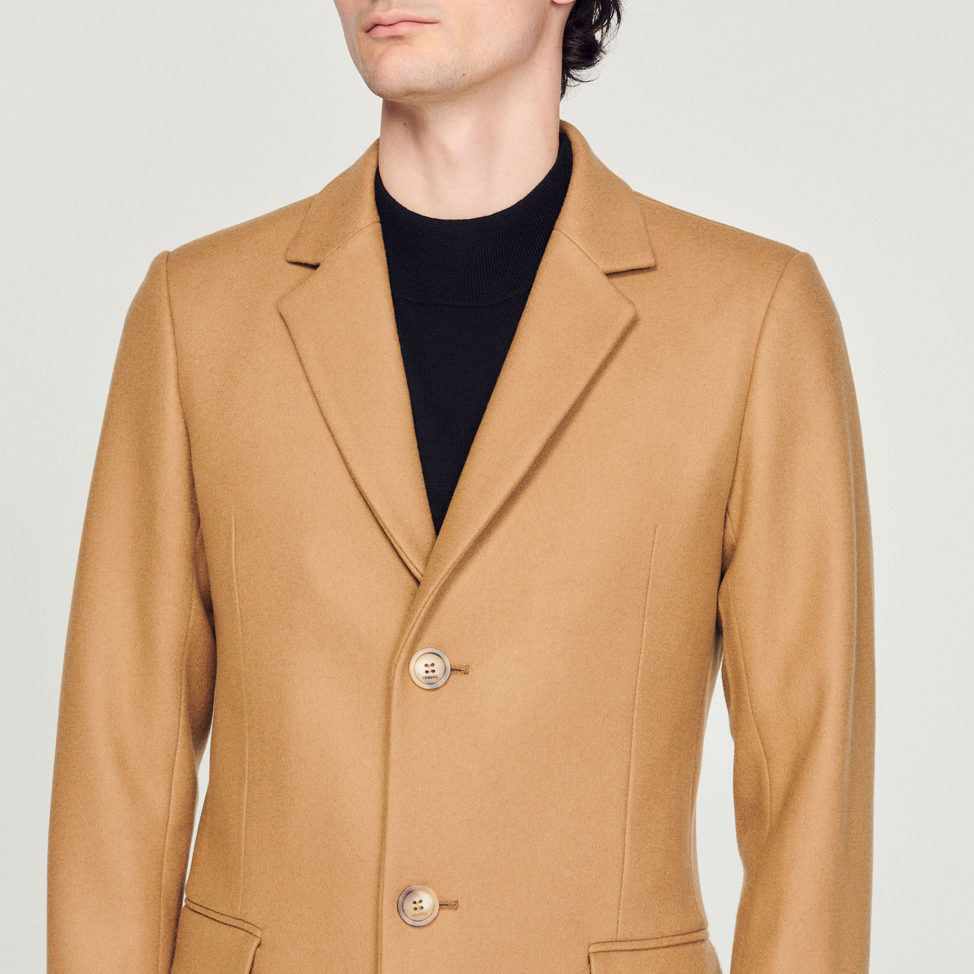 Wool and store cashmere coat mens