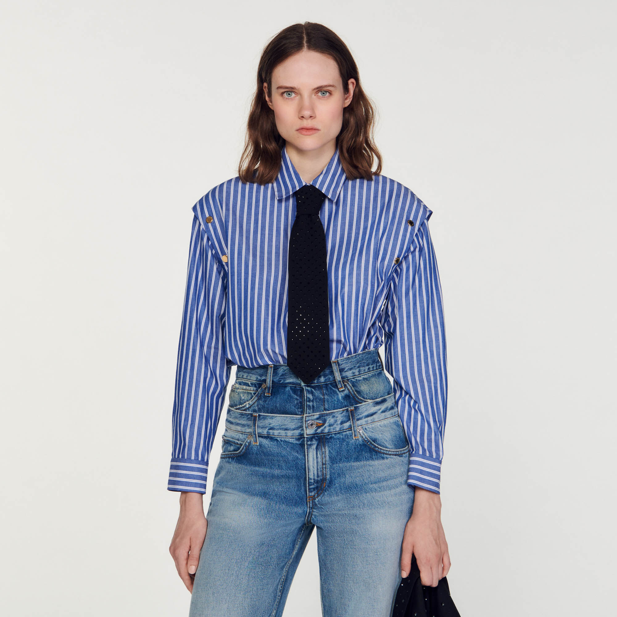 Chemise rayures Tops Chemises Sandro paris