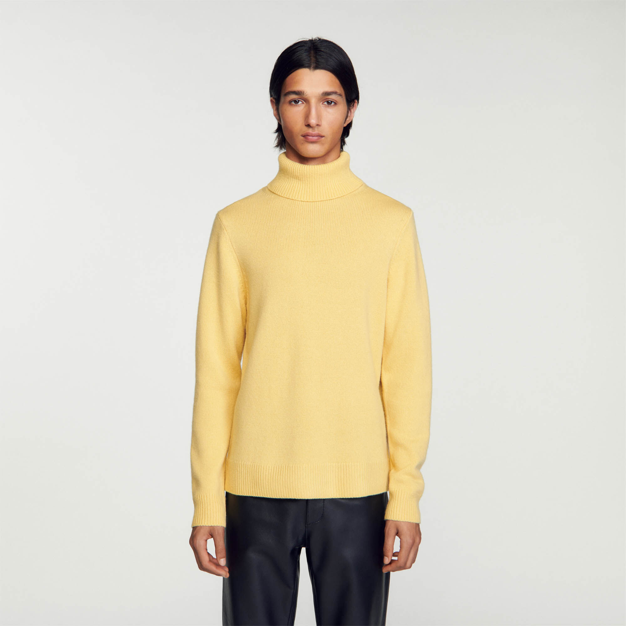 Yellow outlet turtleneck jumper