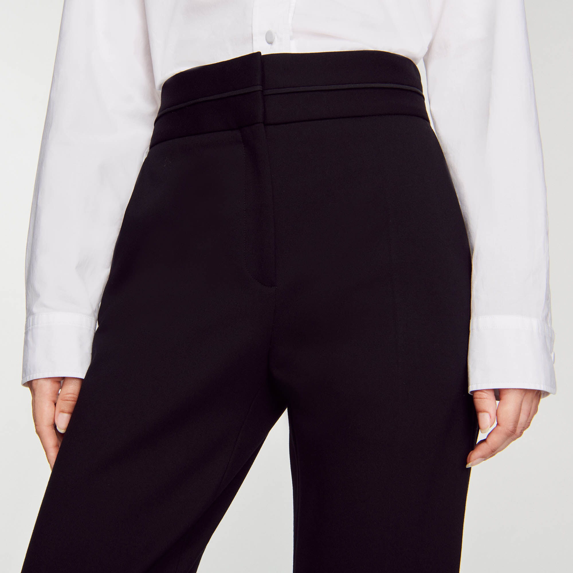 High waisted classic trousers Pants Sandro paris