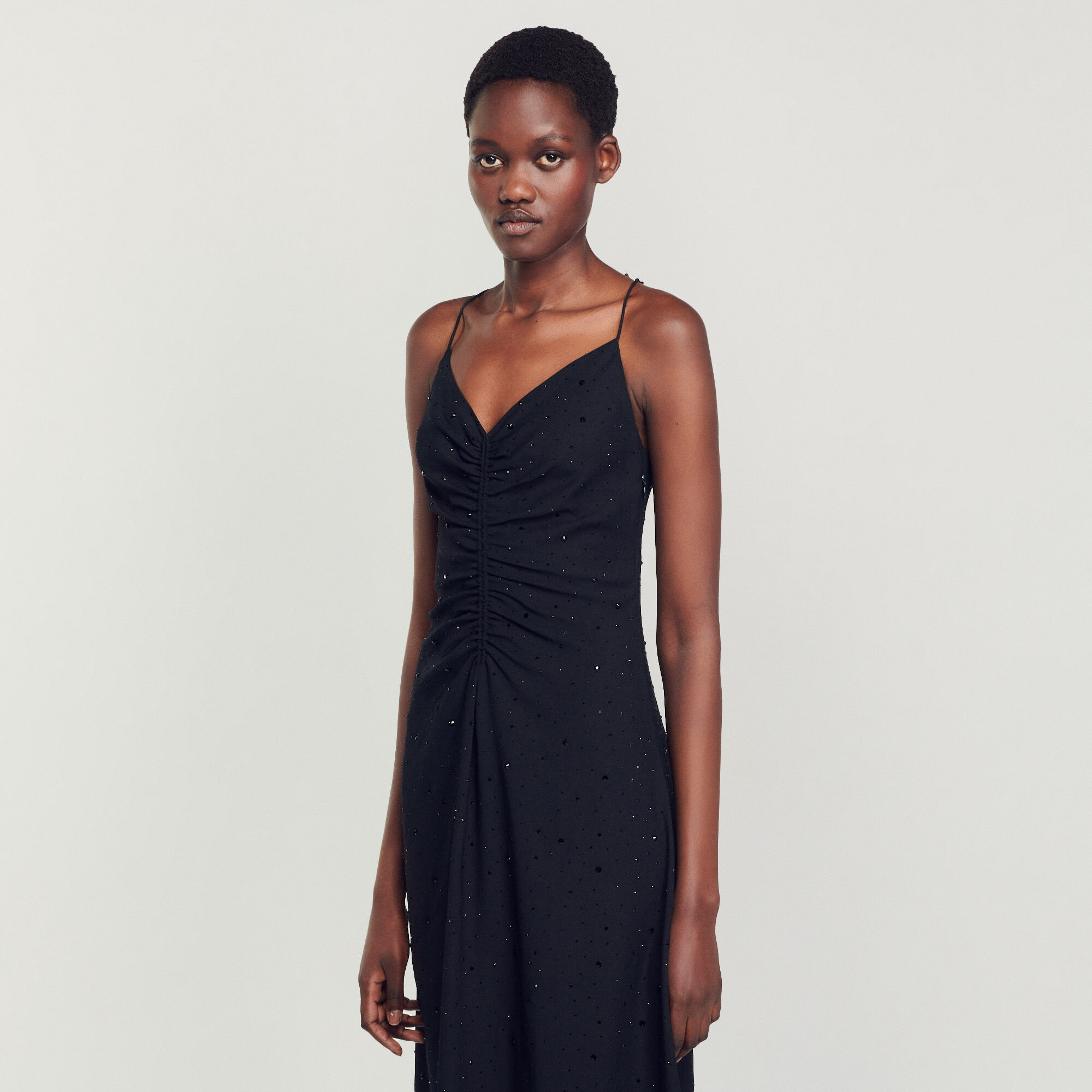 Black bedazzled dress 2025