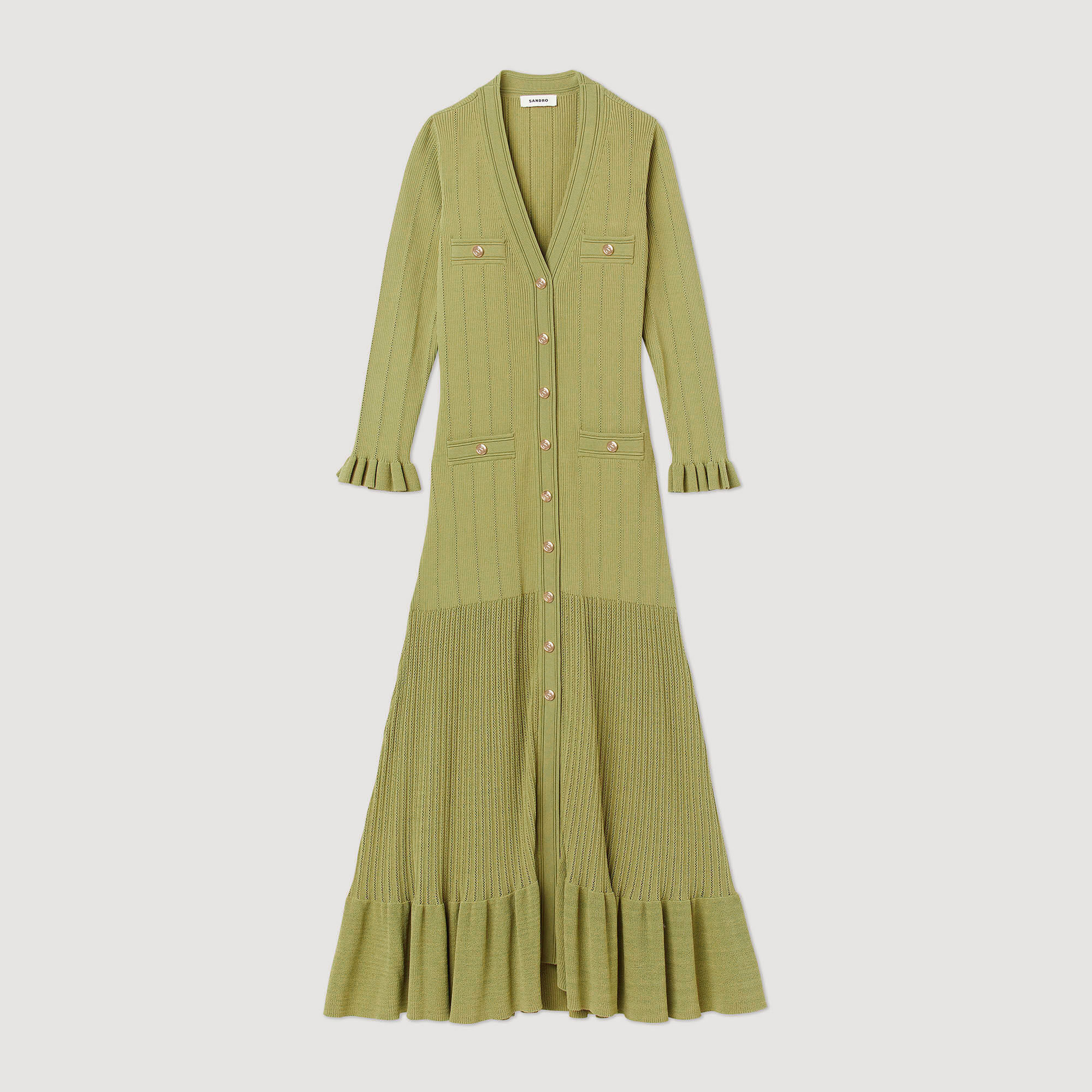 Sandro long hotsell knit dress