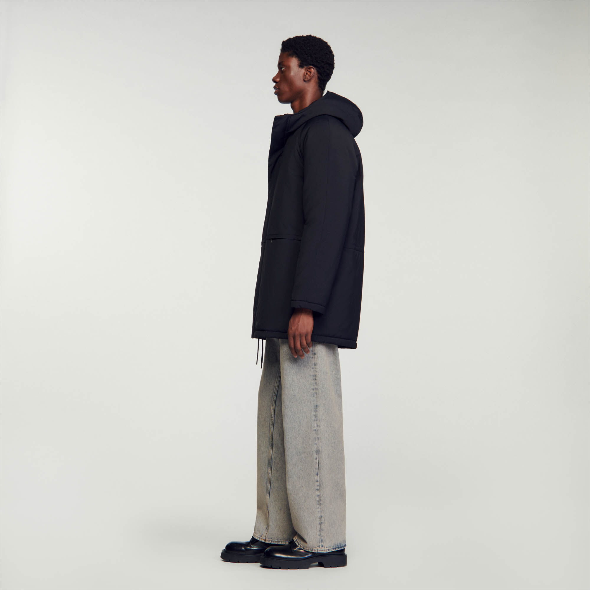 Parka molletonné shop homme