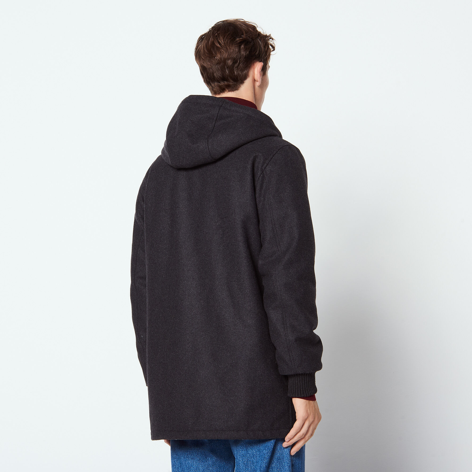 Sandro hooded coat store