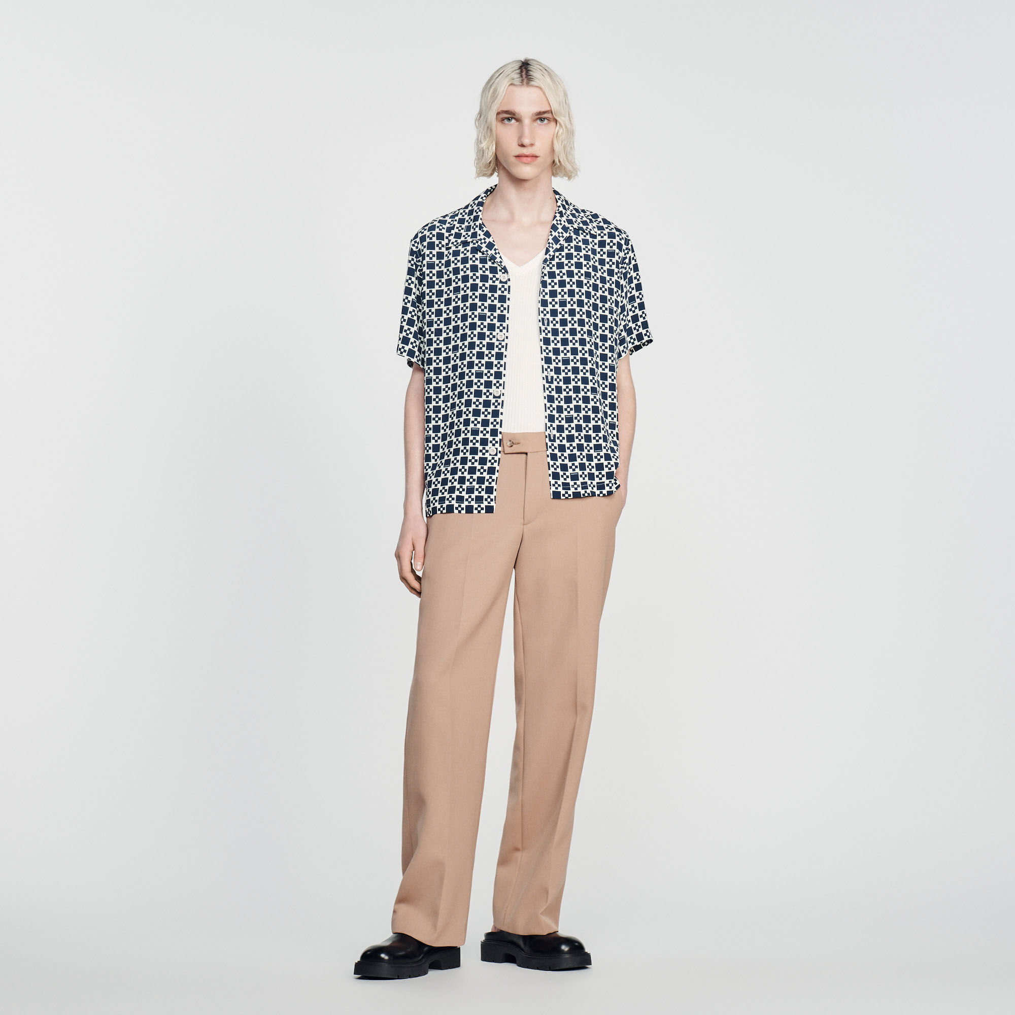 Chemise fluide manches courtes HAnciennesCollections Sandro