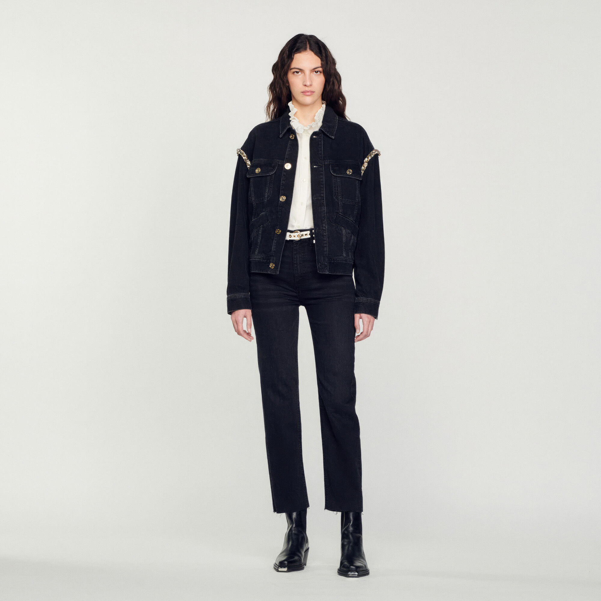 Jean droit deals femme noir