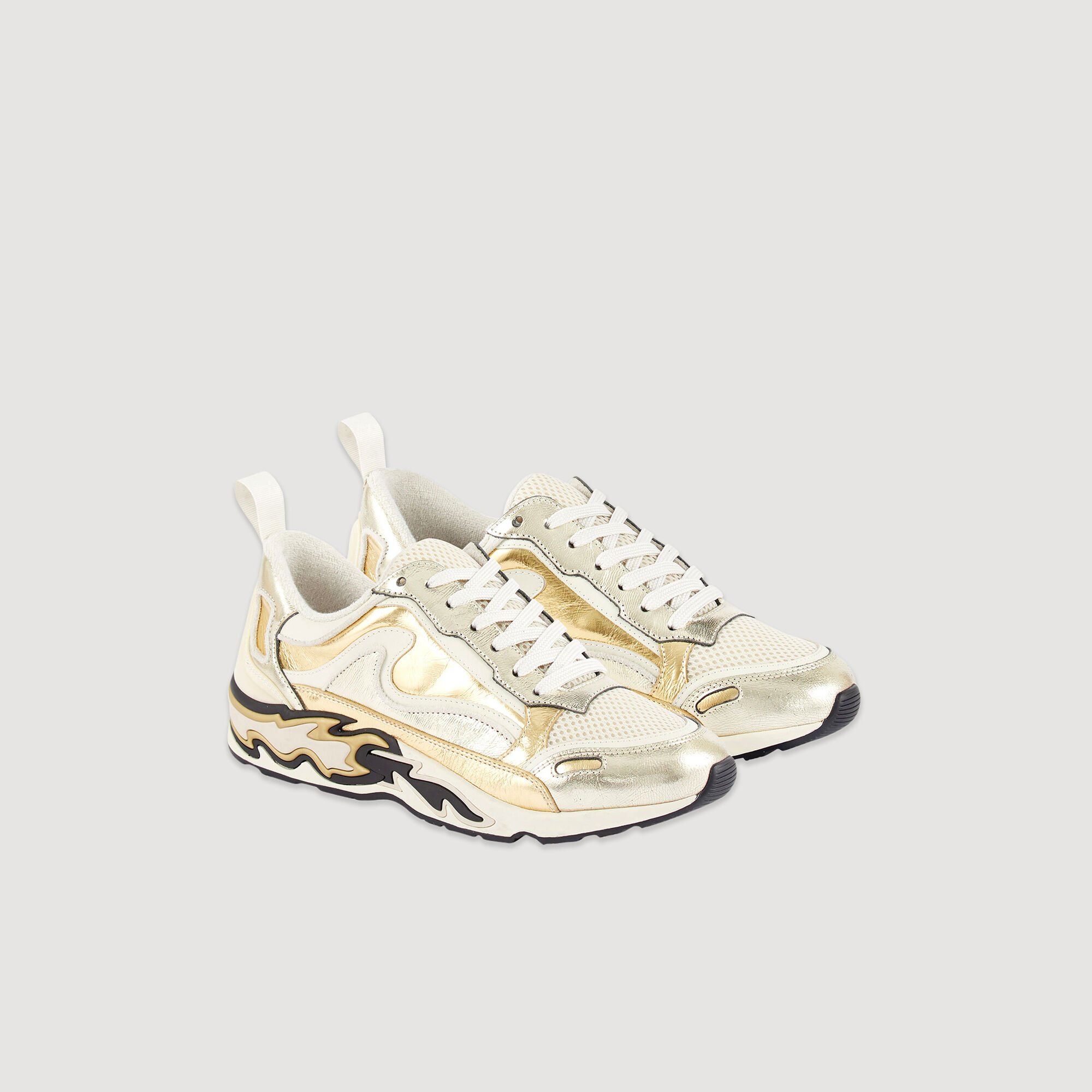 Basket femme shop sandro flame