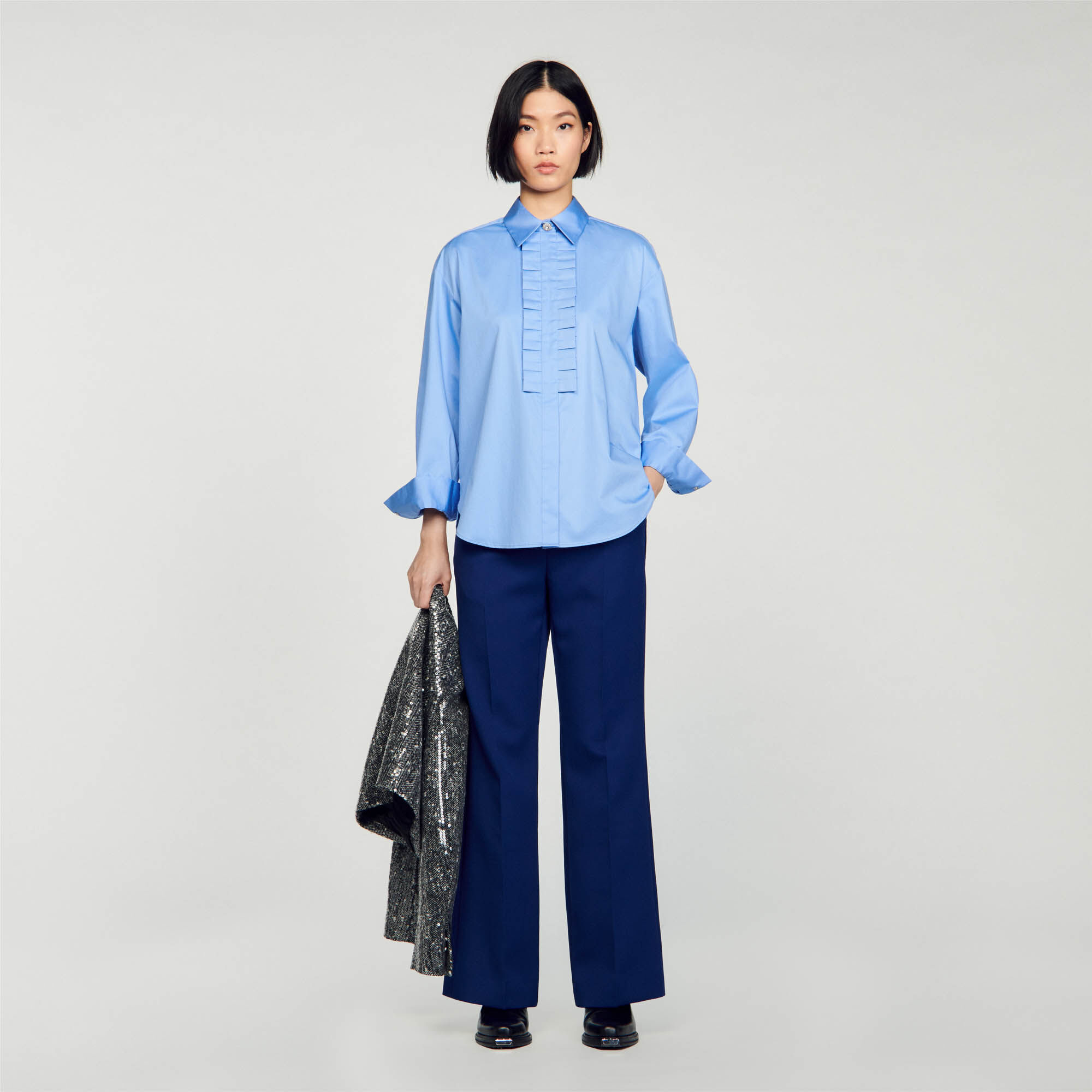 Chemisier femme sandro best sale