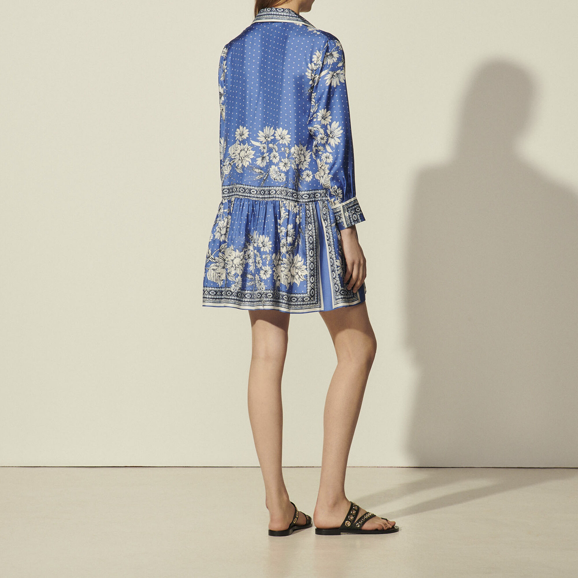 Sandro blue dress clearance