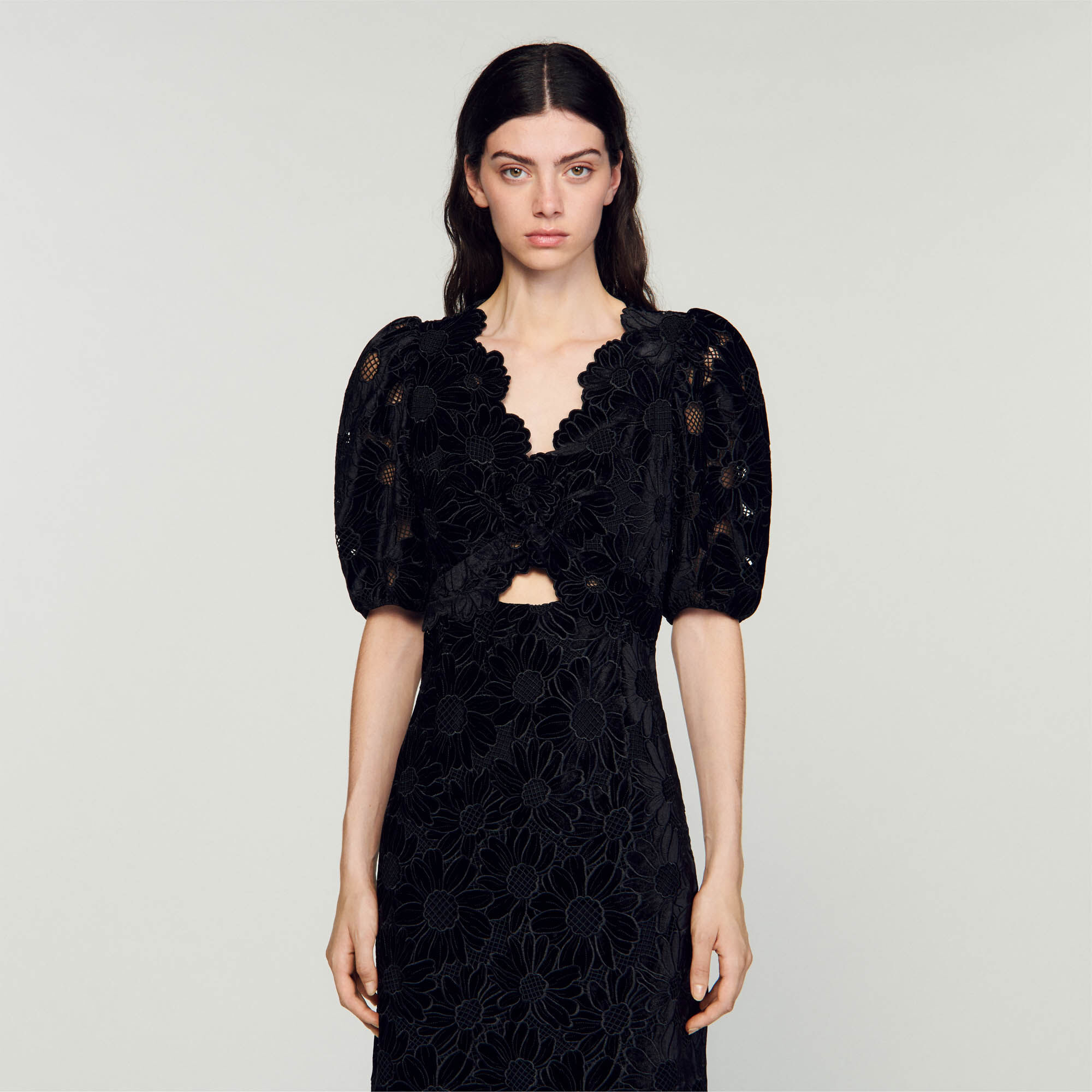 Velvet maxi dress