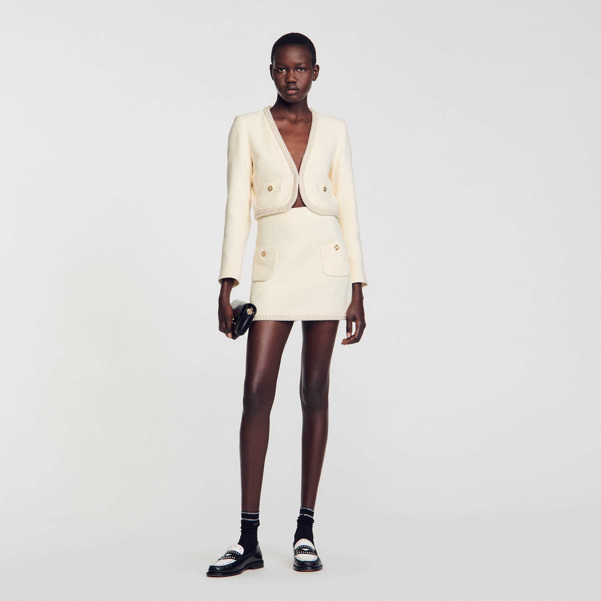 Jupe sales tweed femme