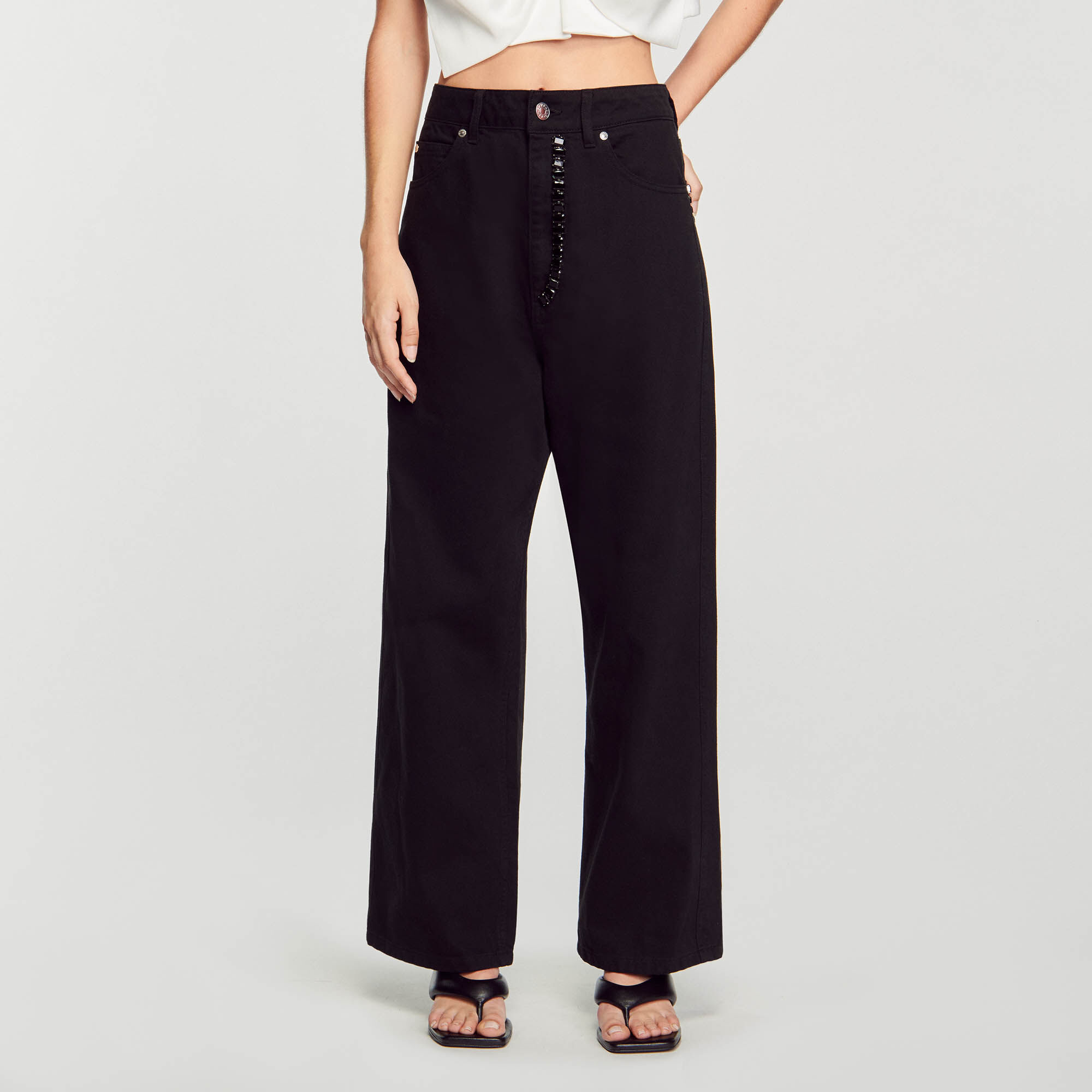 Wide leg jeans Jeans Sandro paris