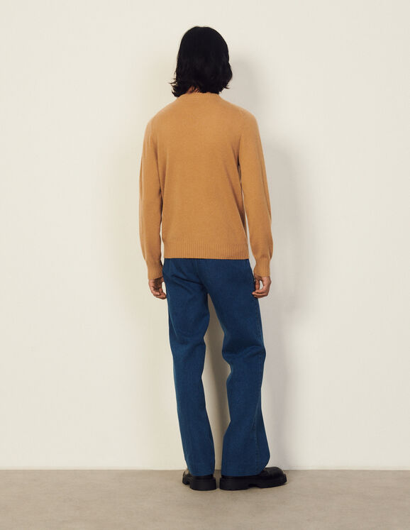 Cashmere sweater Camel Homme