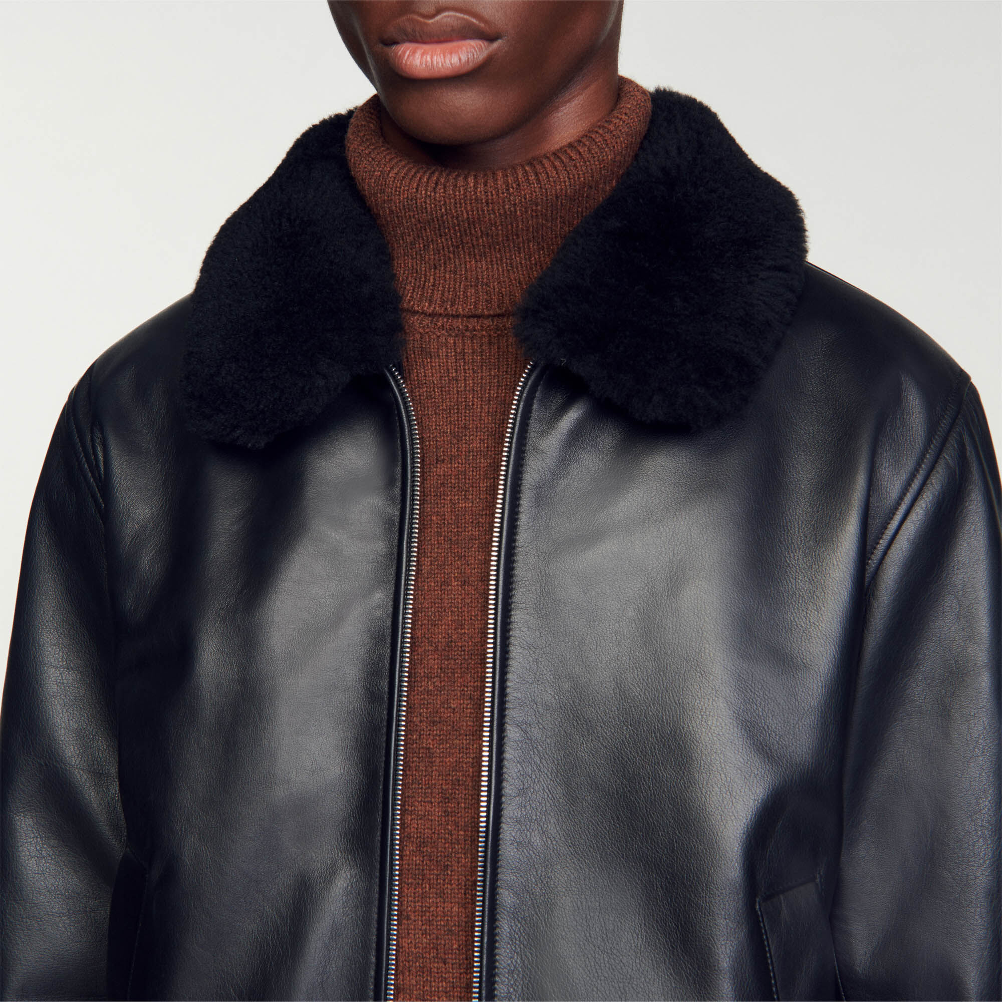 Sandro blouson cuir best sale