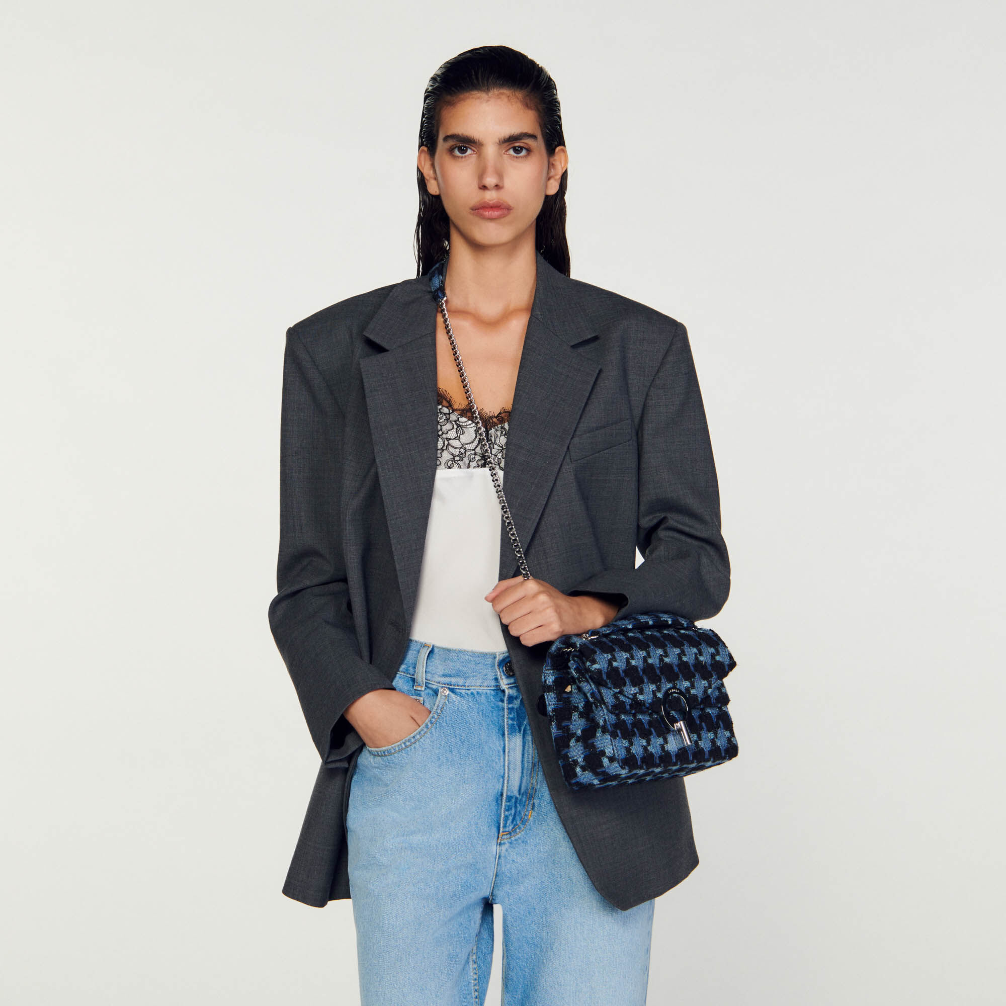 Sandro sac sale tweed