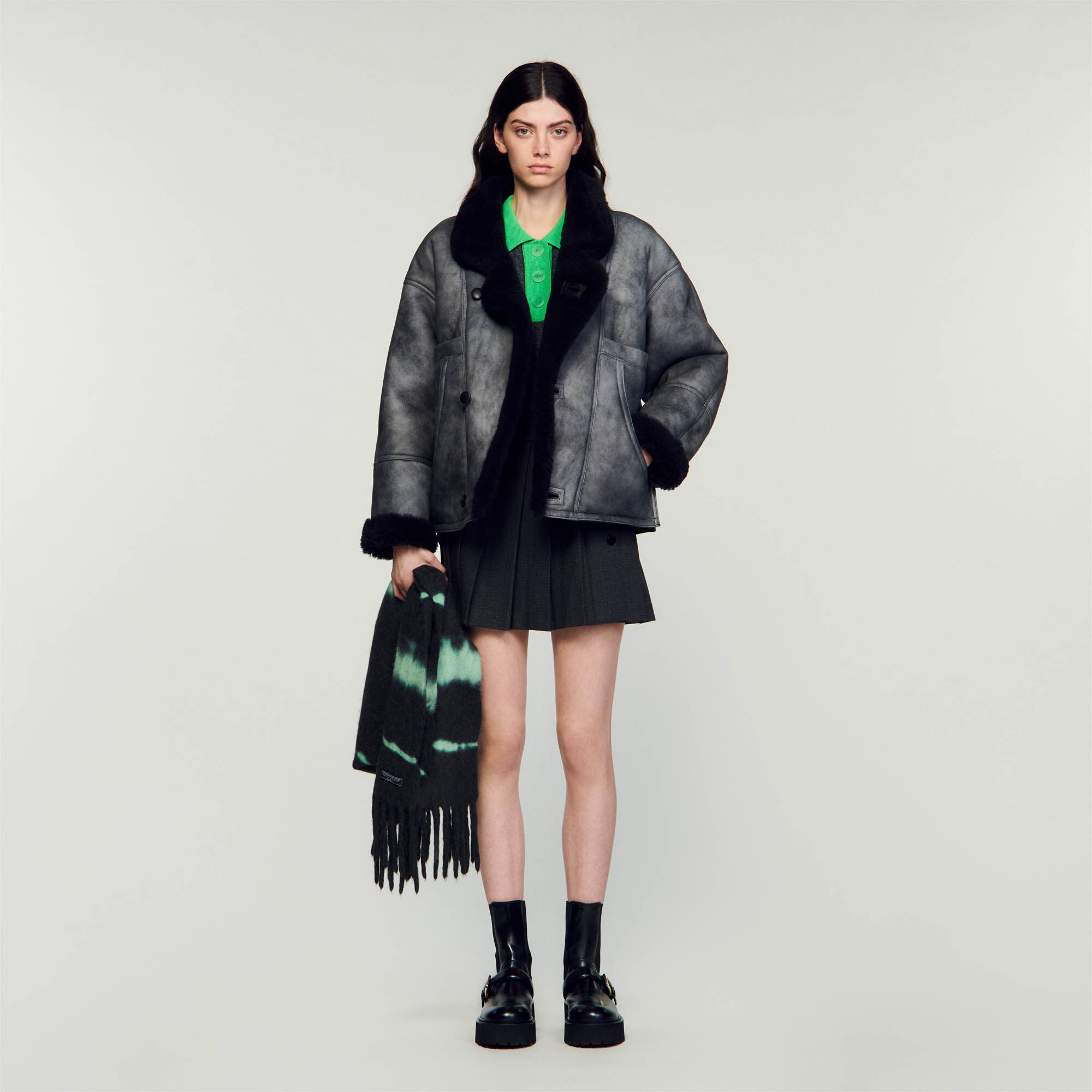 The shearling best sale coat