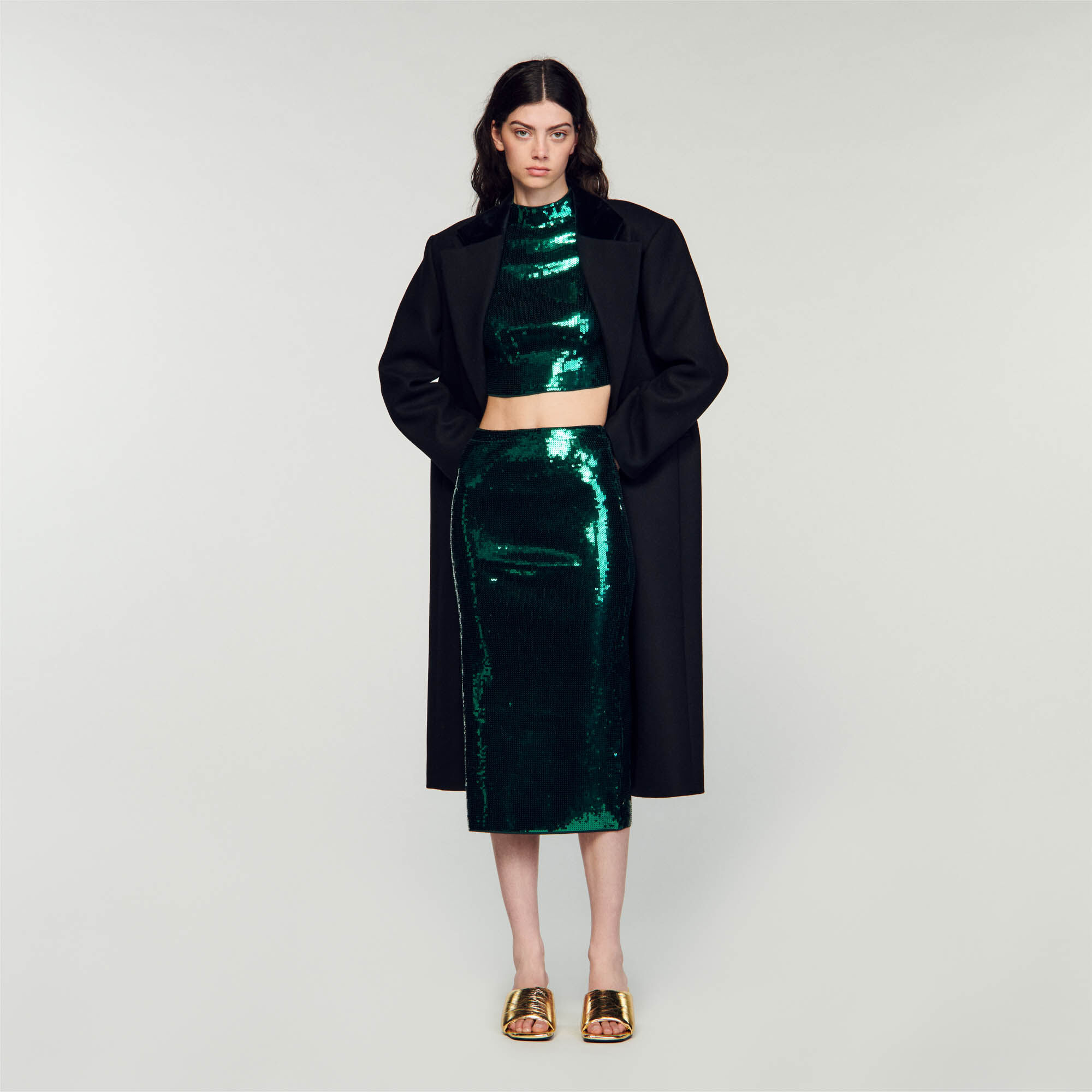 Sequin midi skirt top canada