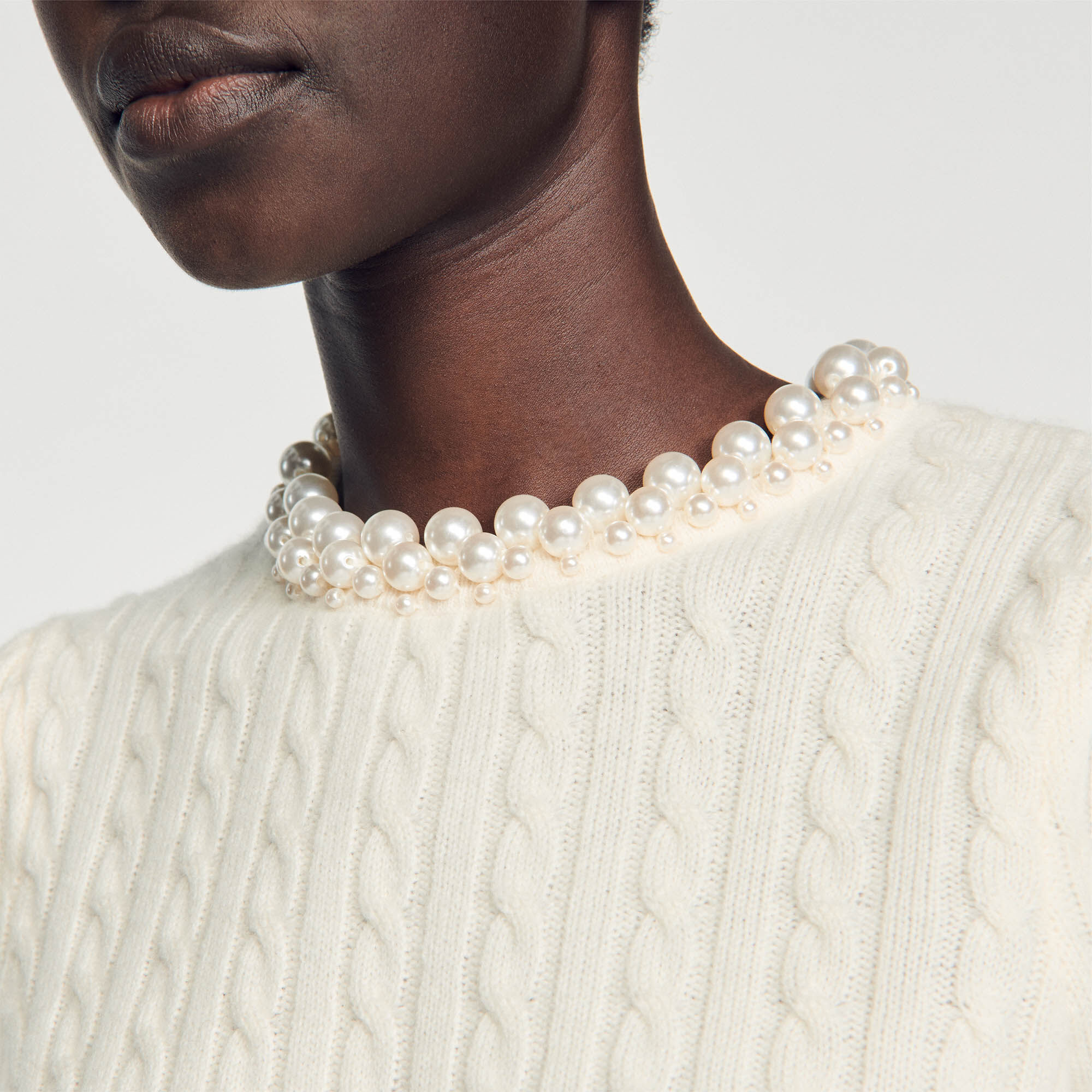 Sandro pearl sweater online