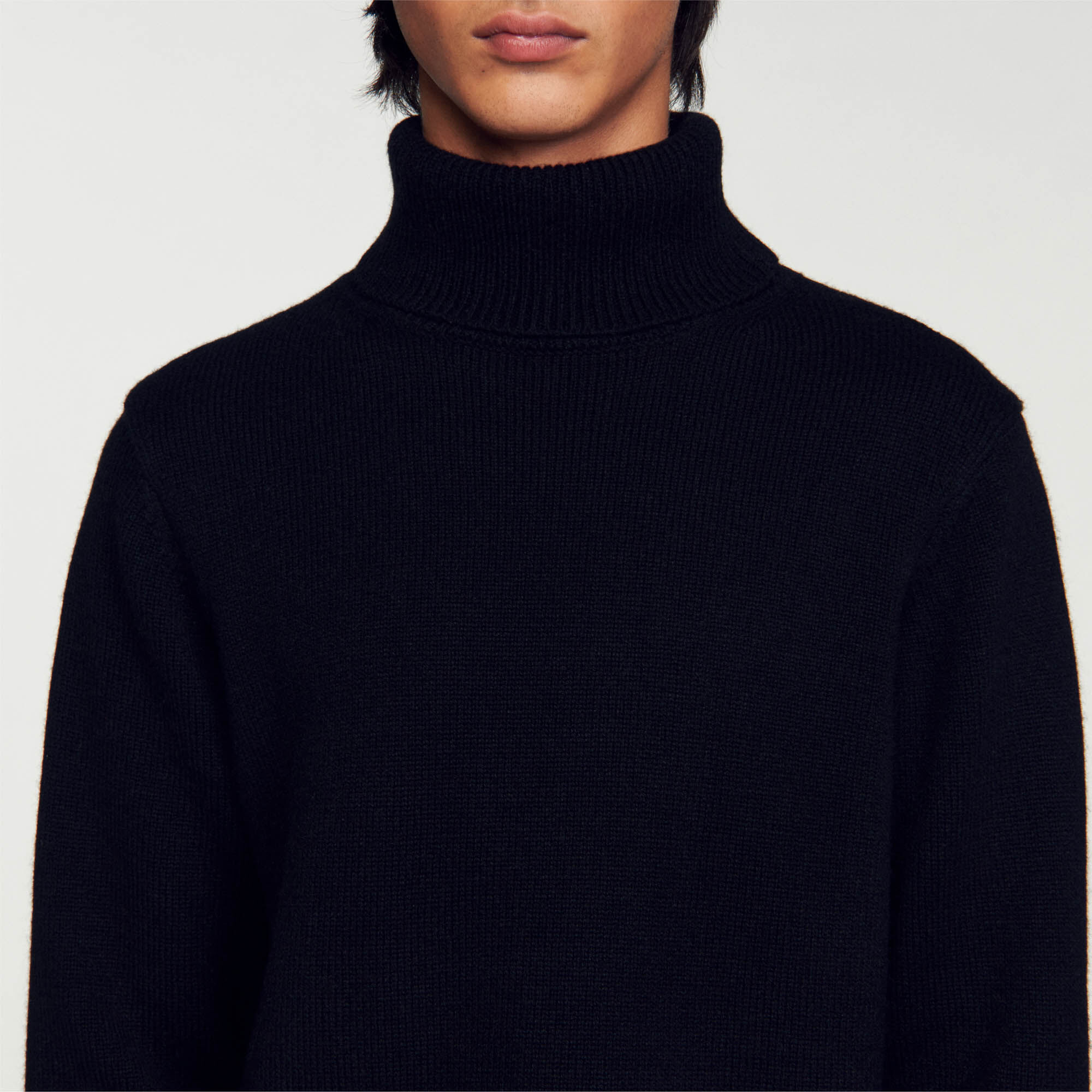 Mens black cheap cashmere turtleneck sweater