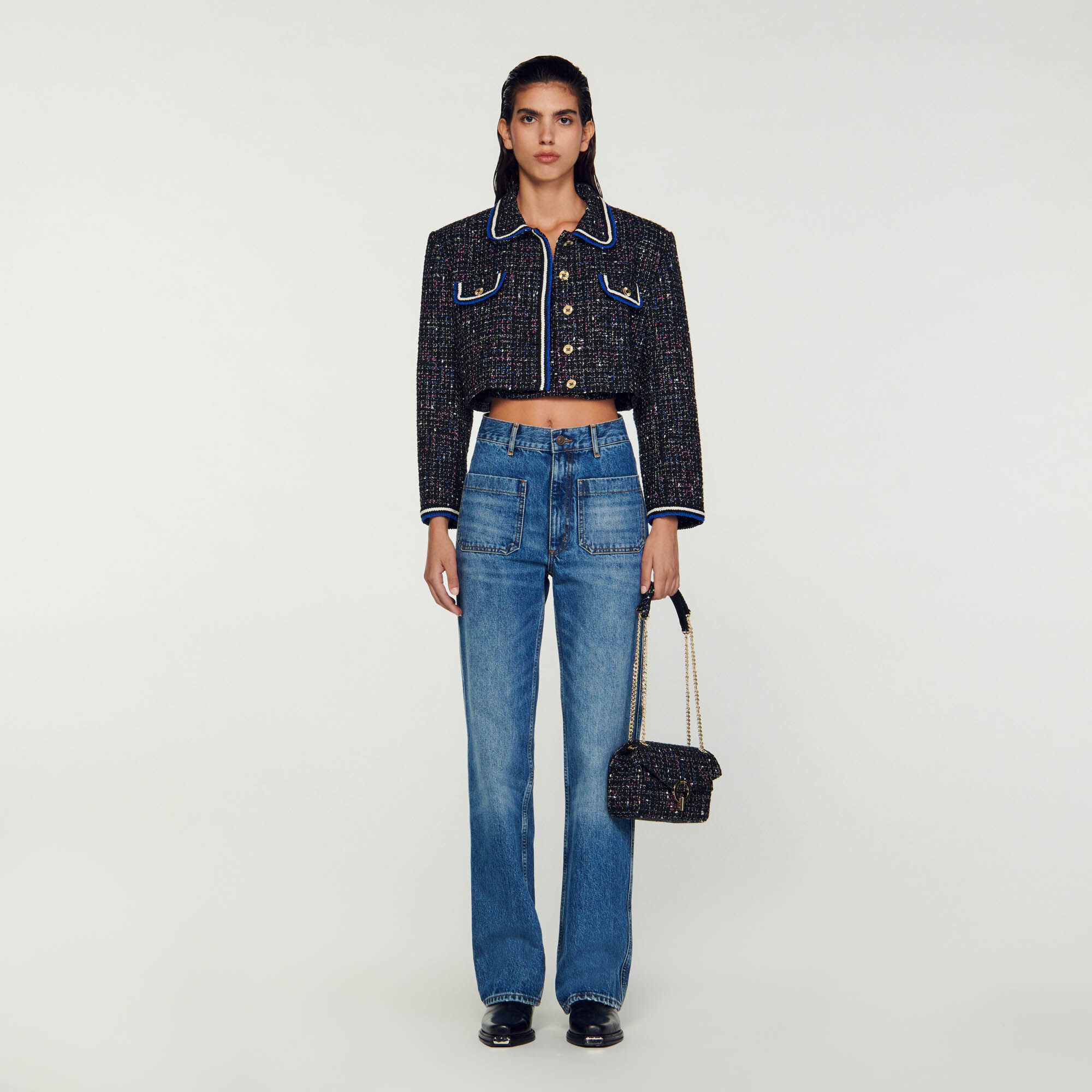 Sandro veste store tweed
