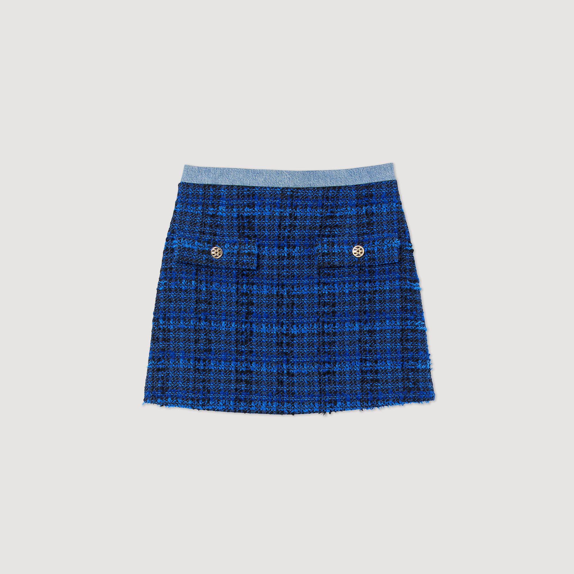 Tweed store skirt blue