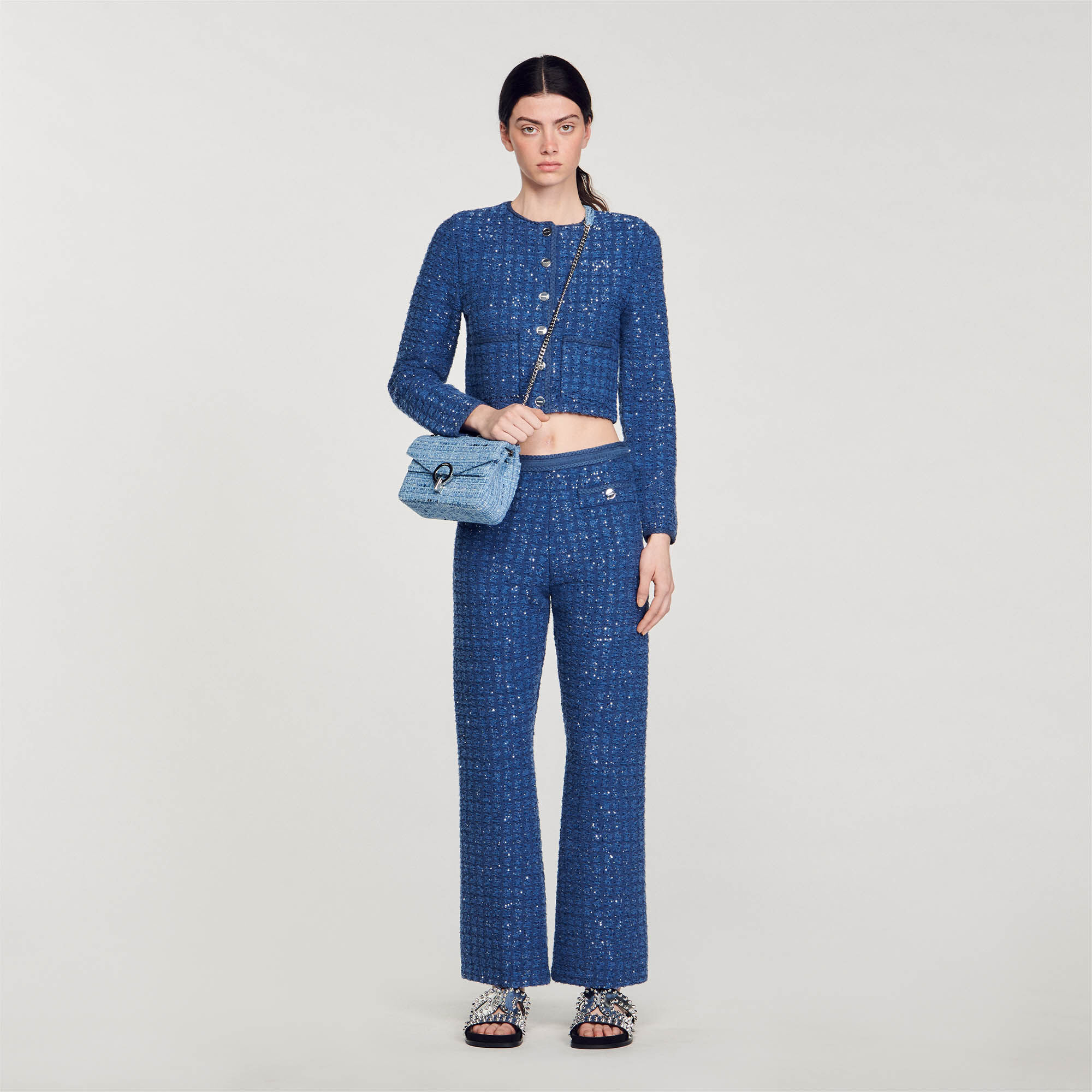 Cropped coatigan Sweaters Cardigans Sandro paris
