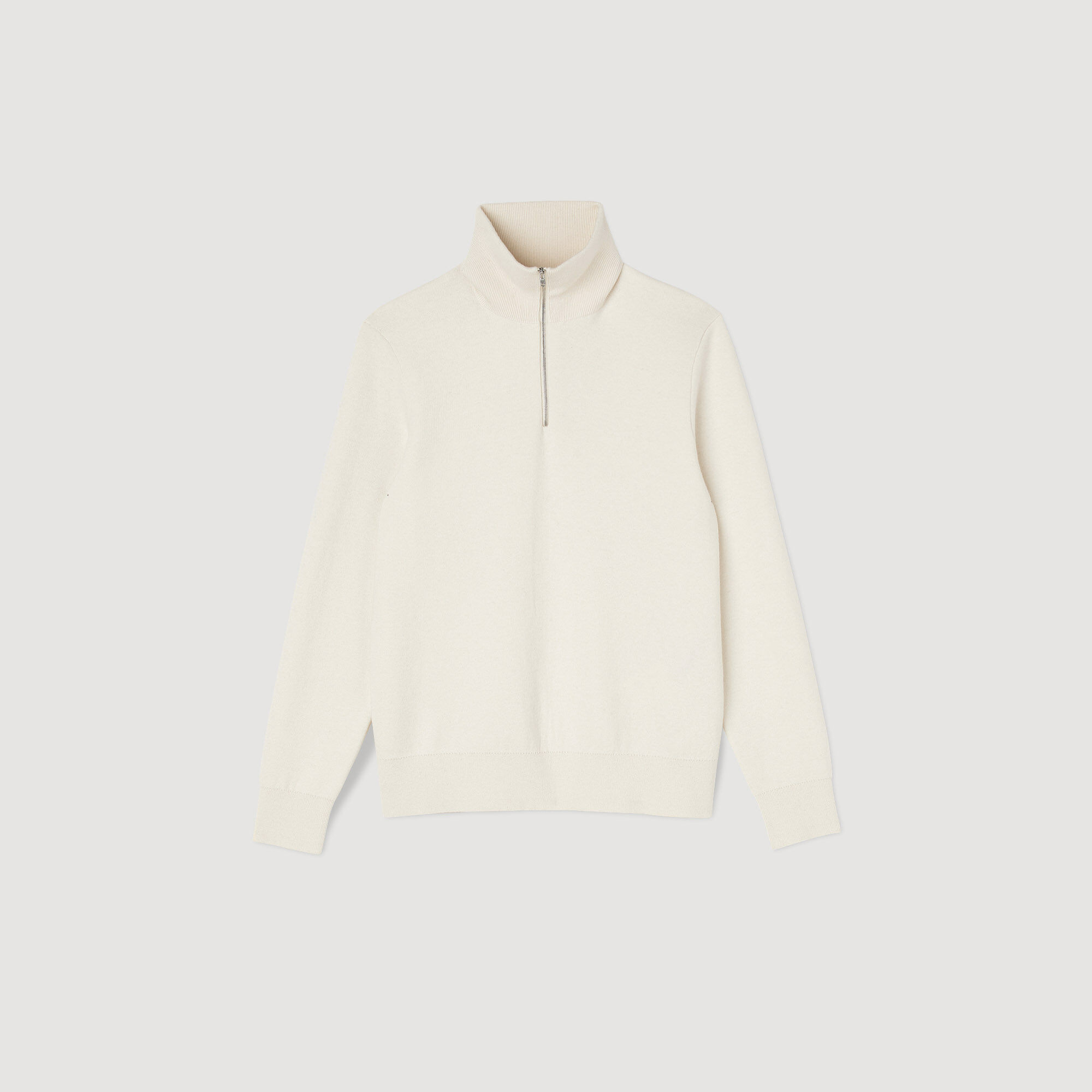 White half deals zip jumper