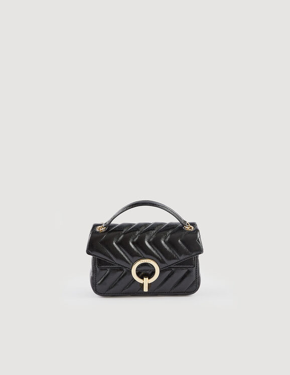 Small patent leather Yza bag Black Femme