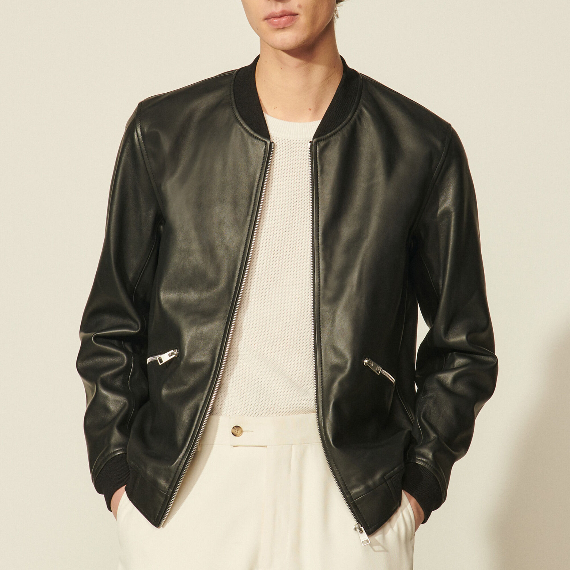 sandro aviator jacket