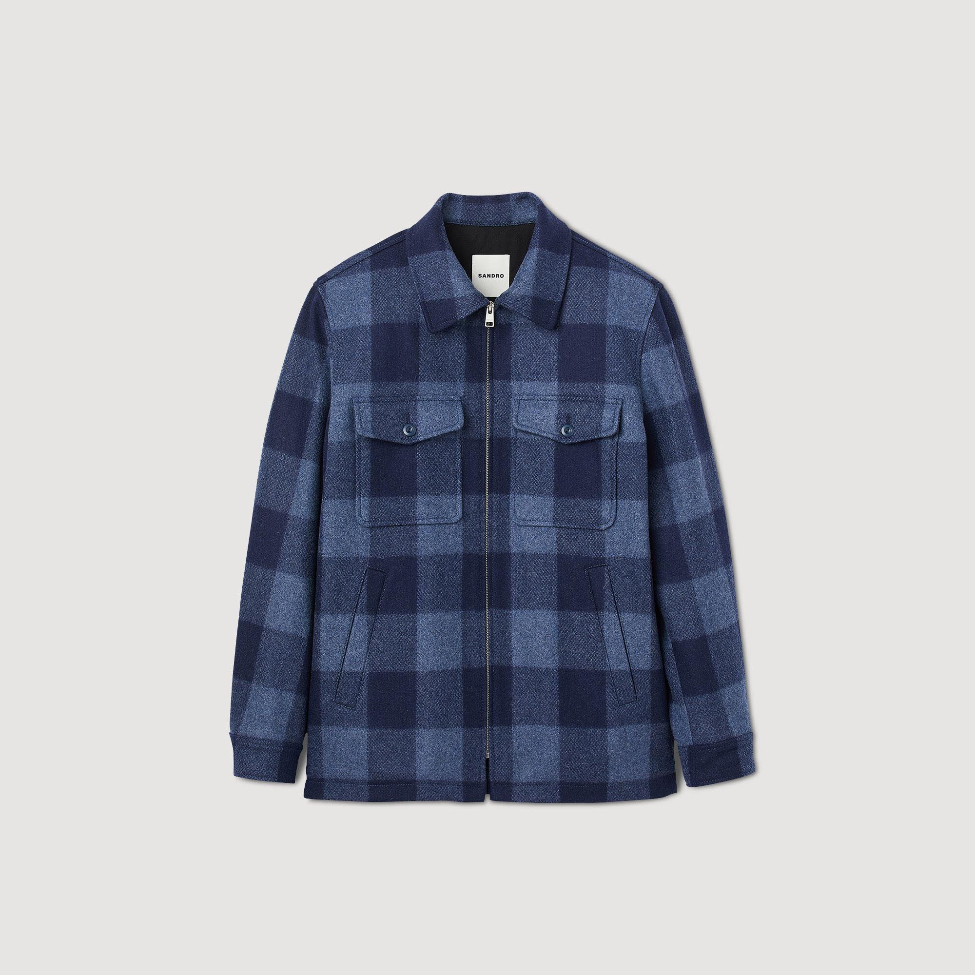Check jacket Trench coats Coats Sandro paris