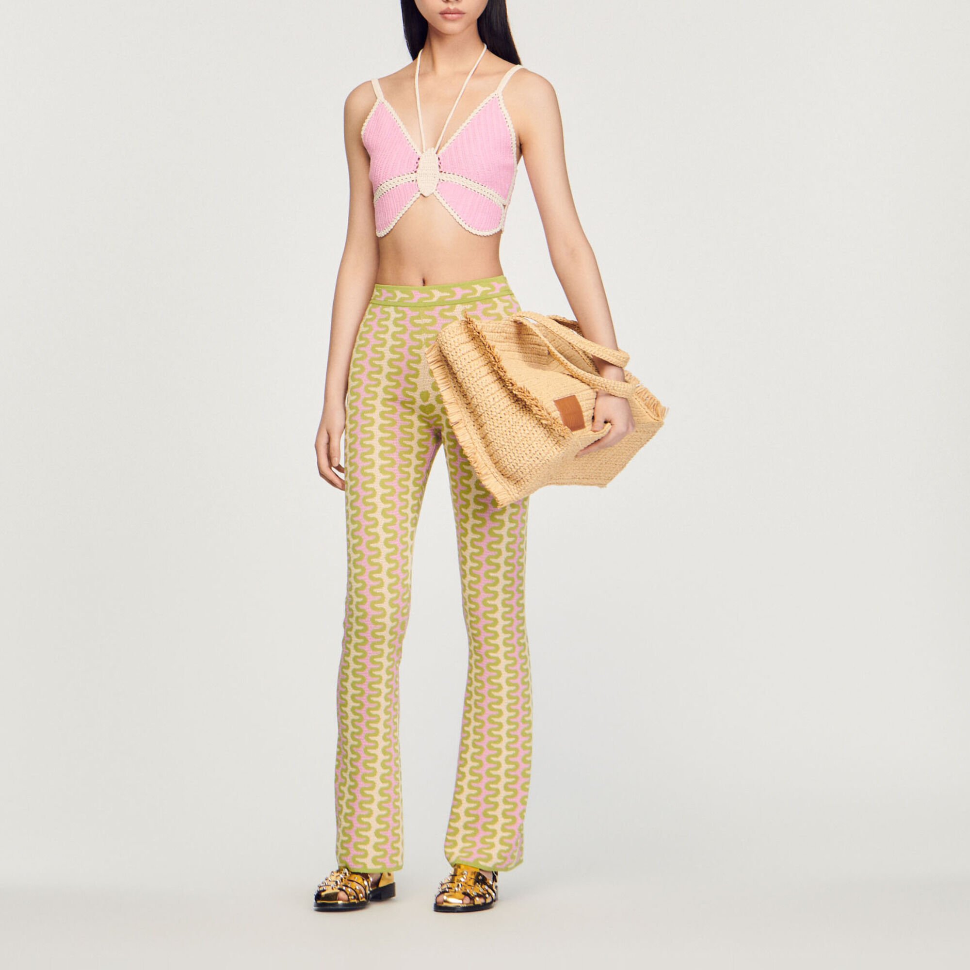 Shop for Multi Coloured  Trousers  Womens  online at Lookagain